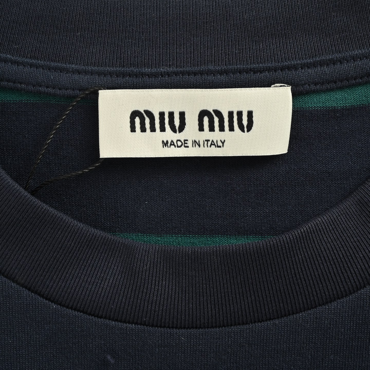 MiuMiu/缪缪 海报款宽条徽标logo条纹长袖-Chinese UA Cheap High Quatity Brand Clothes Bags handbags Sneakers wholesale wholesaler seller from China Factory suppliers Fashion Clothing Shoes best Quality Beautiful Price MiuMiu/缪缪 海报款宽条徽标logo条纹长袖