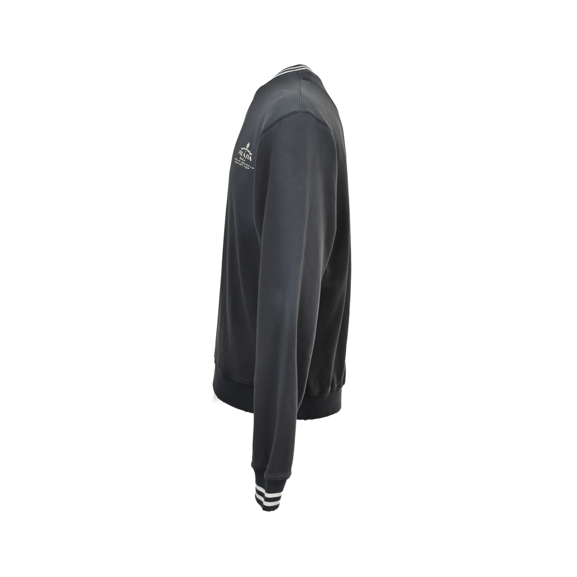 Prada/普拉达 渐变水洗字母刺绣圆领卫衣-Chinese UA Cheap High Quatity Brand Clothes Bags handbags Sneakers wholesale wholesaler seller from China Factory suppliers Fashion Clothing Shoes best Quality Beautiful Price Prada/普拉达 渐变水洗字母刺绣圆领卫衣