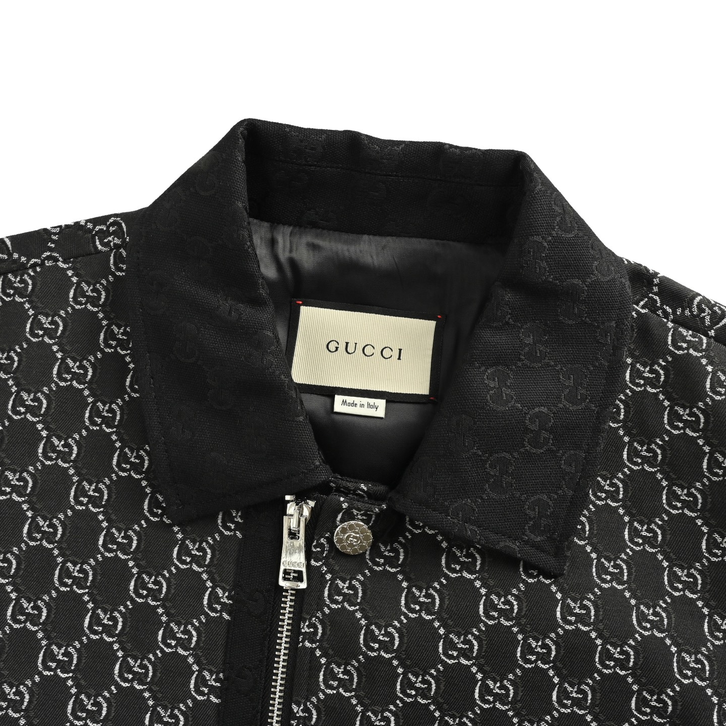 Gucci/古驰 双G满印帆布口袋翻领外套-Chinese UA Cheap High Quatity Brand Clothes Bags handbags Sneakers wholesale wholesaler seller from China Factory suppliers Fashion Clothing Shoes best Quality Beautiful Price Gucci/古驰 双G满印帆布口袋翻领外套