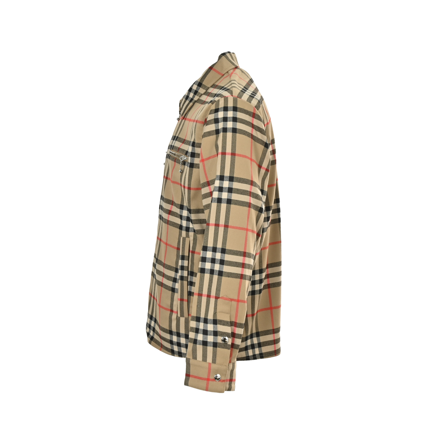 Burberry/巴宝莉 双边胸口拉链口袋格纹翻领外套-Chinese UA Cheap High Quatity Brand Clothes Bags handbags Sneakers wholesale wholesaler seller from China Factory suppliers Fashion Clothing Shoes best Quality Beautiful Price Burberry/巴宝莉 双边胸口拉链口袋格纹翻领外套