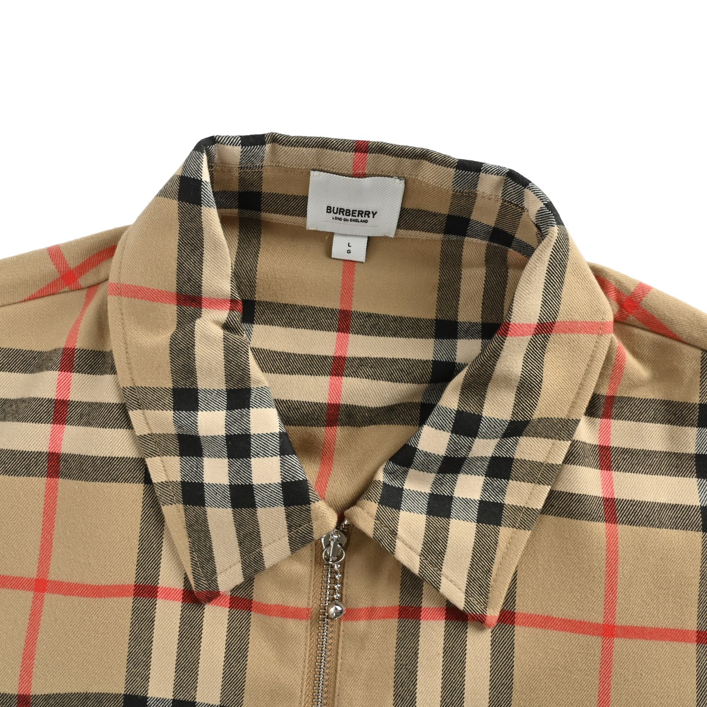 Burberry/巴宝莉 双边胸口拉链口袋格纹翻领外套-Chinese UA Cheap High Quatity Brand Clothes Bags handbags Sneakers wholesale wholesaler seller from China Factory suppliers Fashion Clothing Shoes best Quality Beautiful Price Burberry/巴宝莉 双边胸口拉链口袋格纹翻领外套