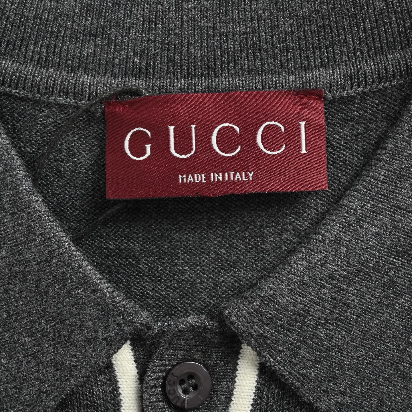 Gucci/古驰 25Fw 撞色边饰口袋字母翻领针织Polo毛衣-Chinese UA Cheap High Quatity Brand Clothes Bags handbags Sneakers wholesale wholesaler seller from China Factory suppliers Fashion Clothing Shoes best Quality Beautiful Price Gucci/古驰 25Fw 撞色边饰口袋字母翻领针织Polo毛衣