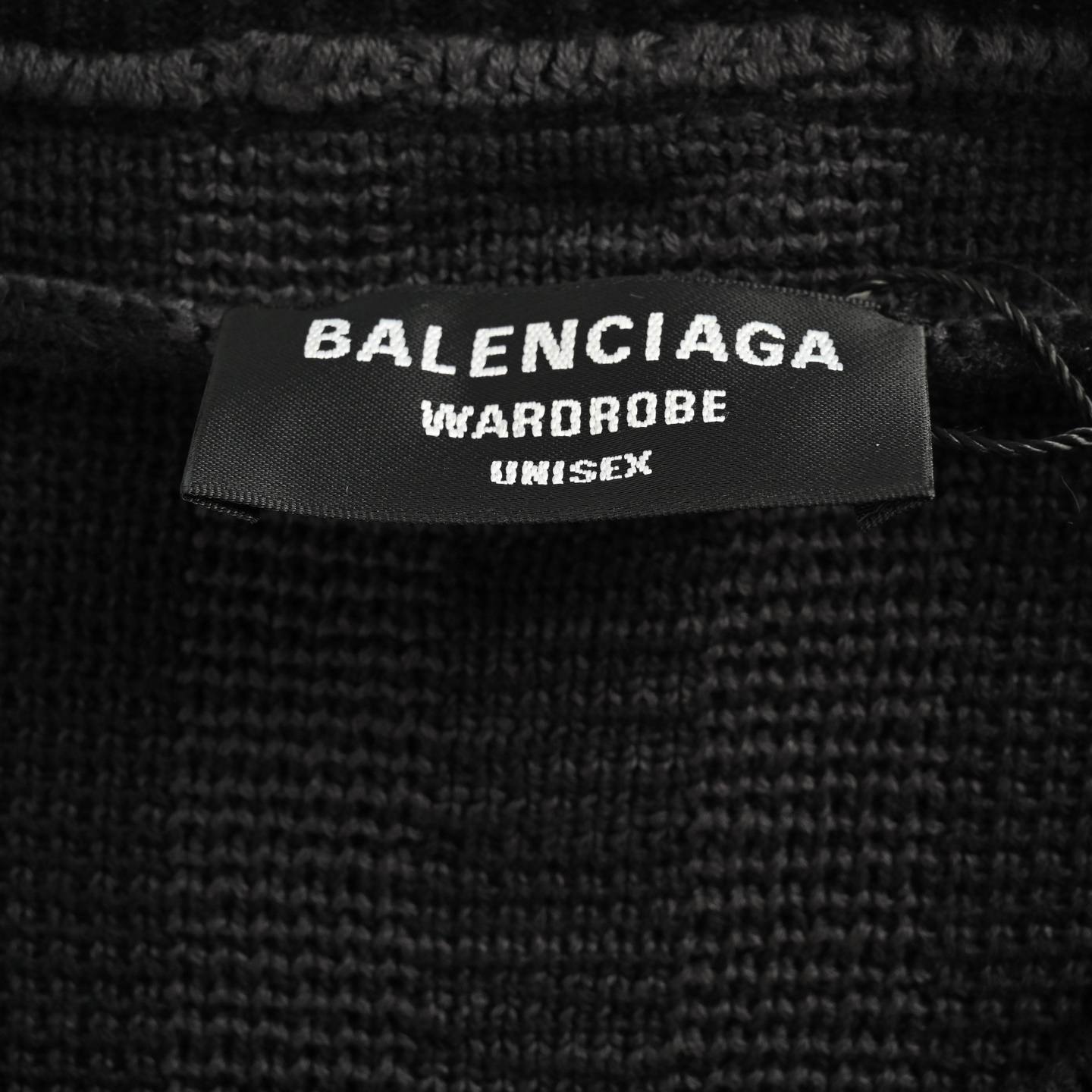 Balenciaga/巴黎世家 25Fw 几何图案圆领毛衣黑色