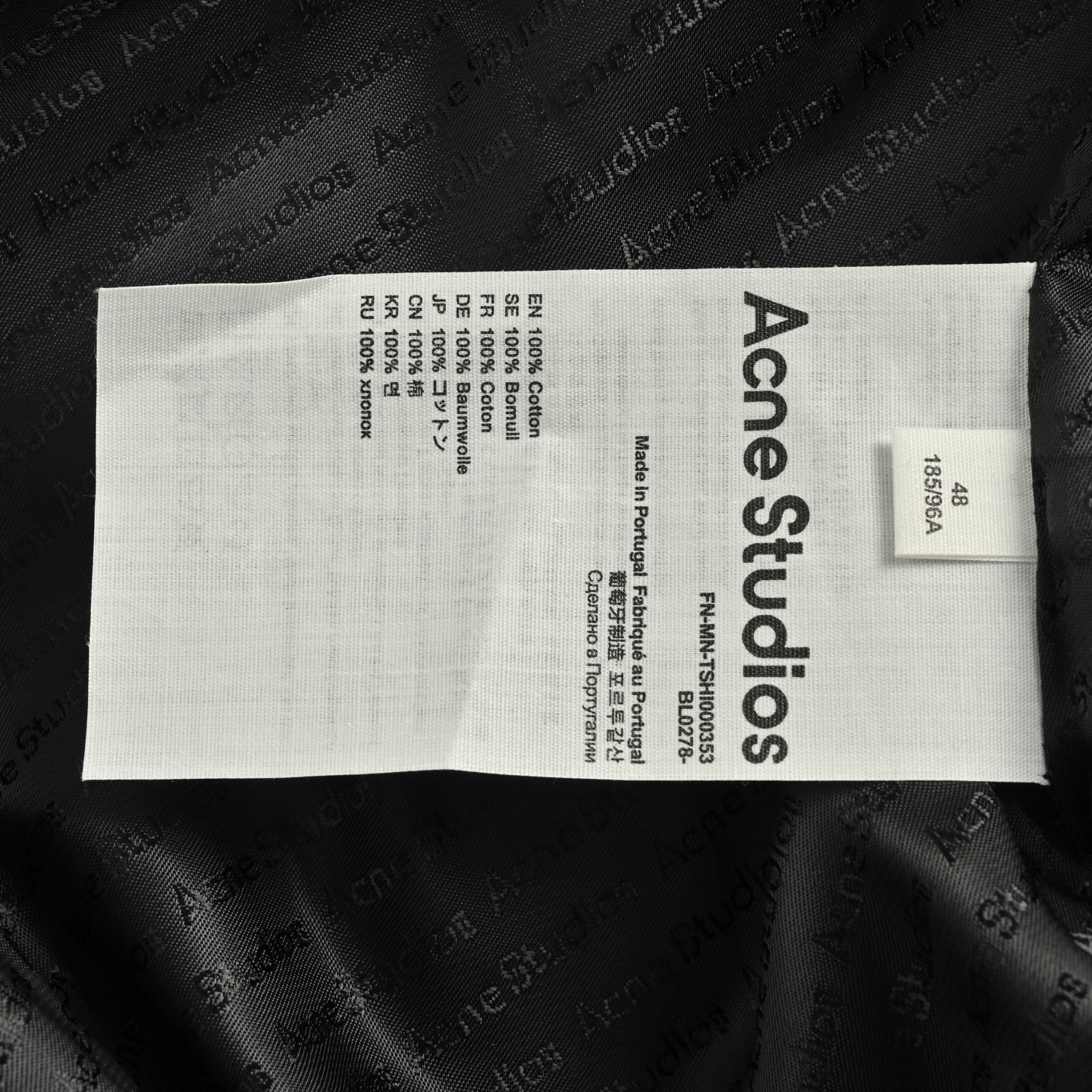 Acne Studios 蝴蝶结竖条纹夹克外套