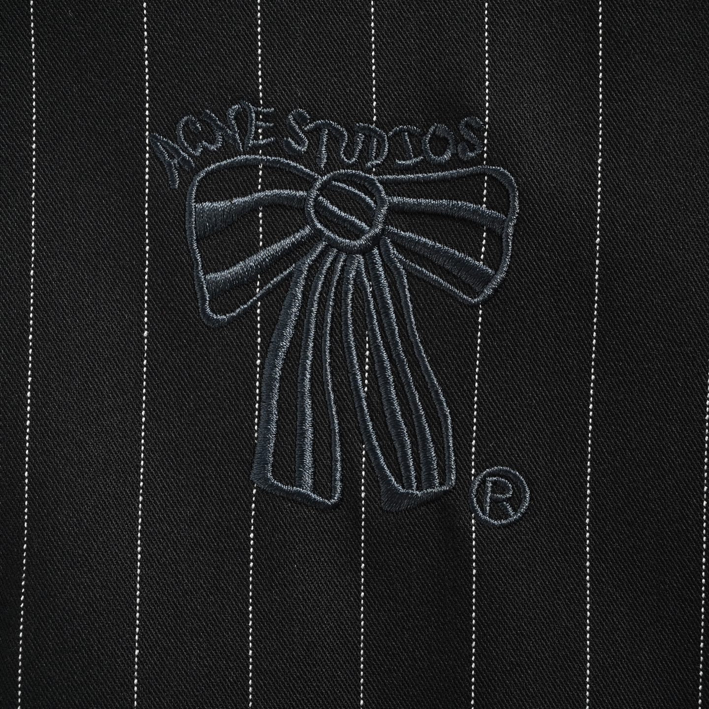 Acne Studios 蝴蝶结竖条纹夹克外套