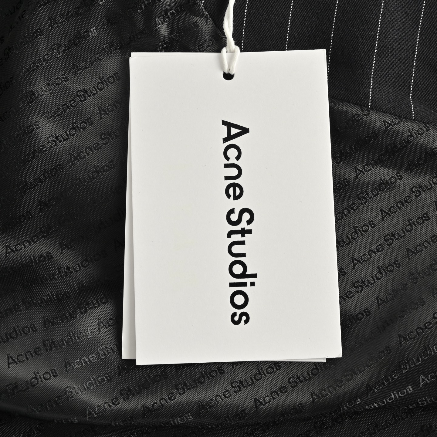 Acne Studios 蝴蝶结竖条纹夹克外套