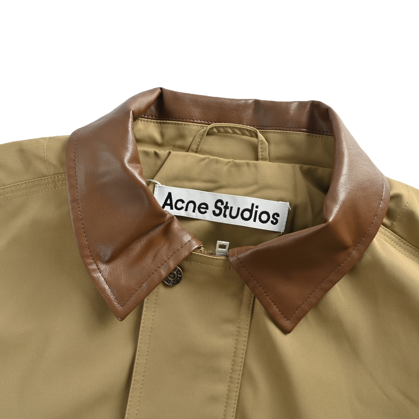 Acne Studios 巴恩风拼皮领夹克外套