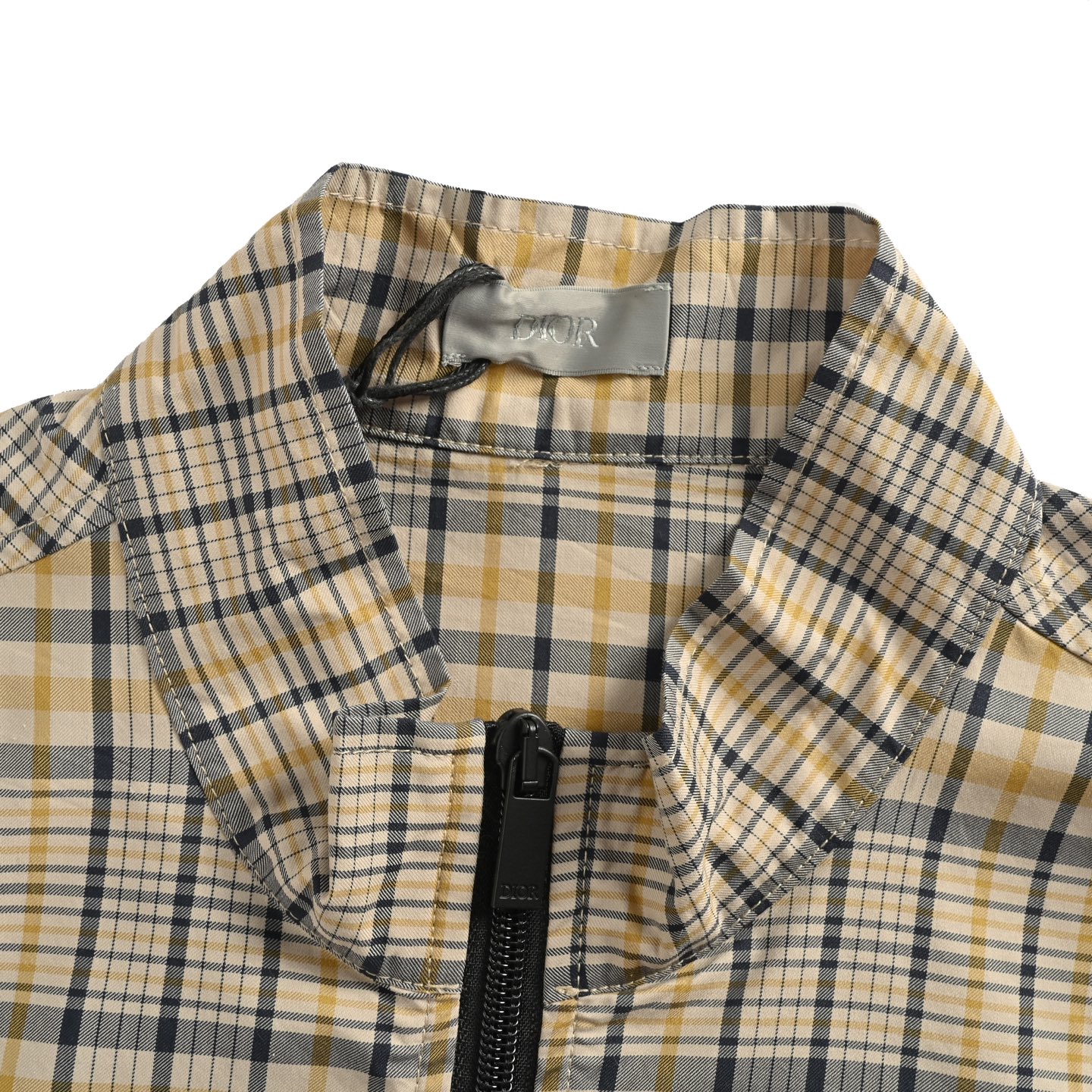 Dior/迪奥CD 菱格条纹混纺衬衫外套