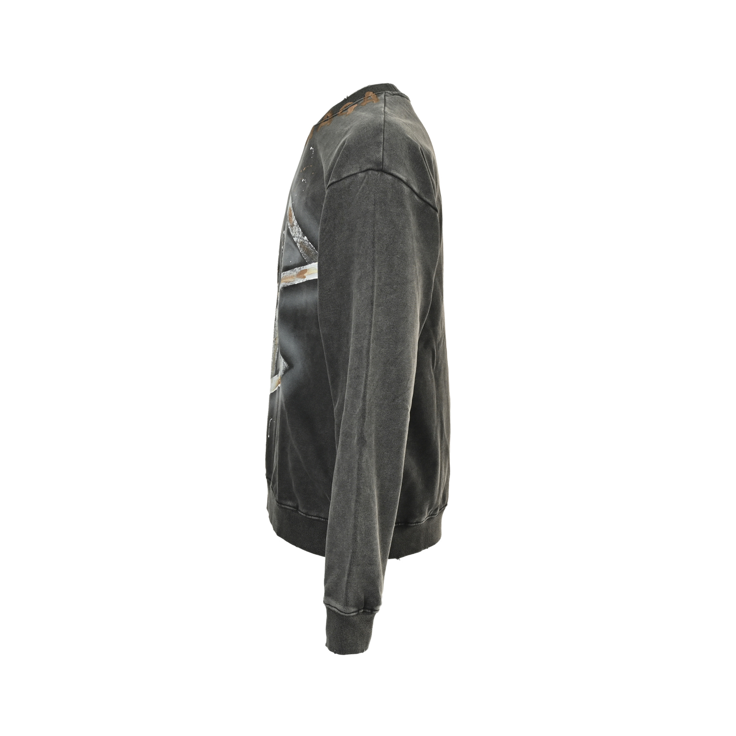 Balenciaga/巴黎世家 双B水洗手绘字母圆领卫衣