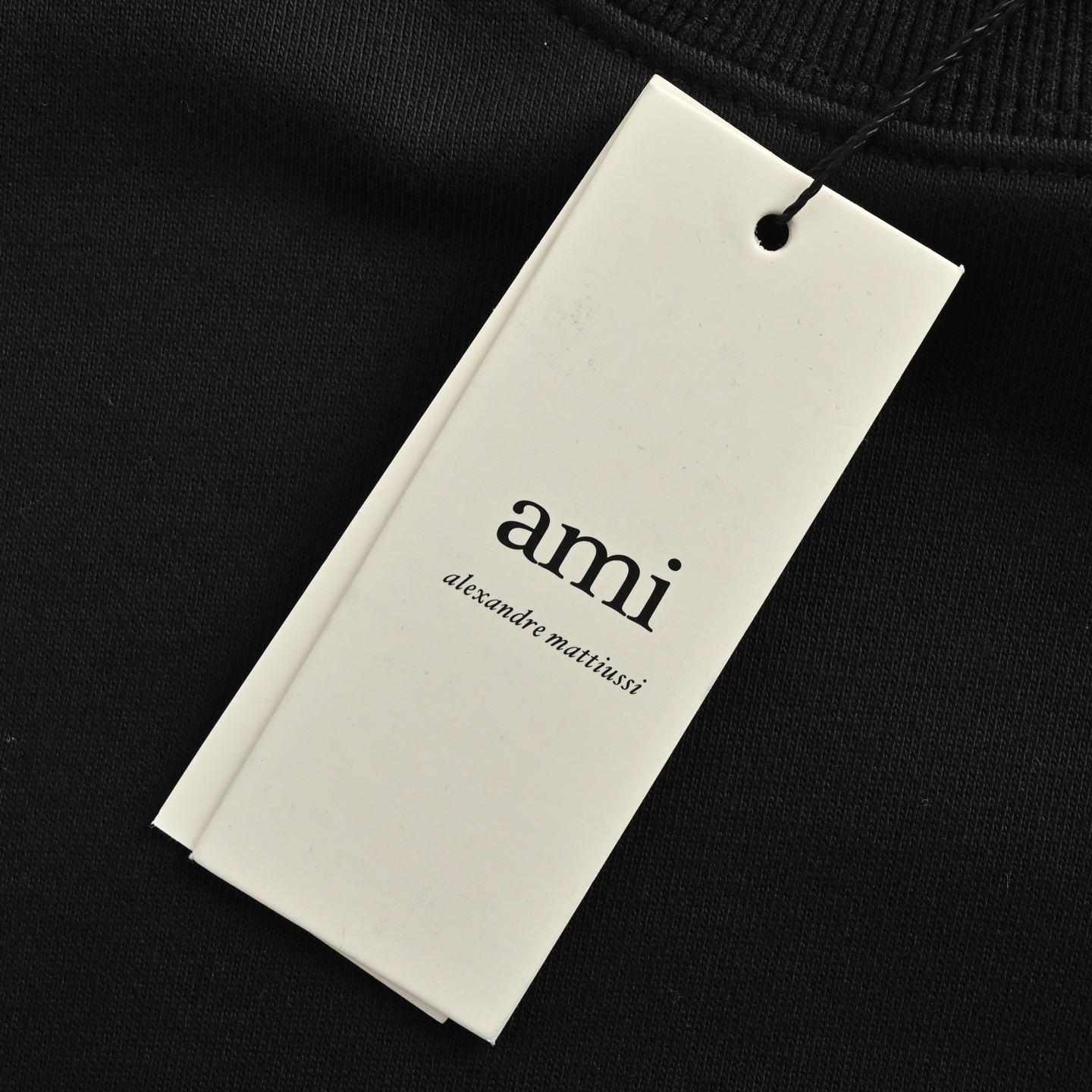 Ami Paris 小爱心刺绣圆领卫衣