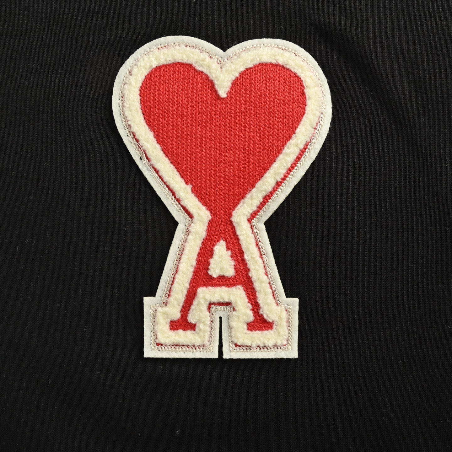 Ami Paris 大爱心章仔刺绣连帽卫衣