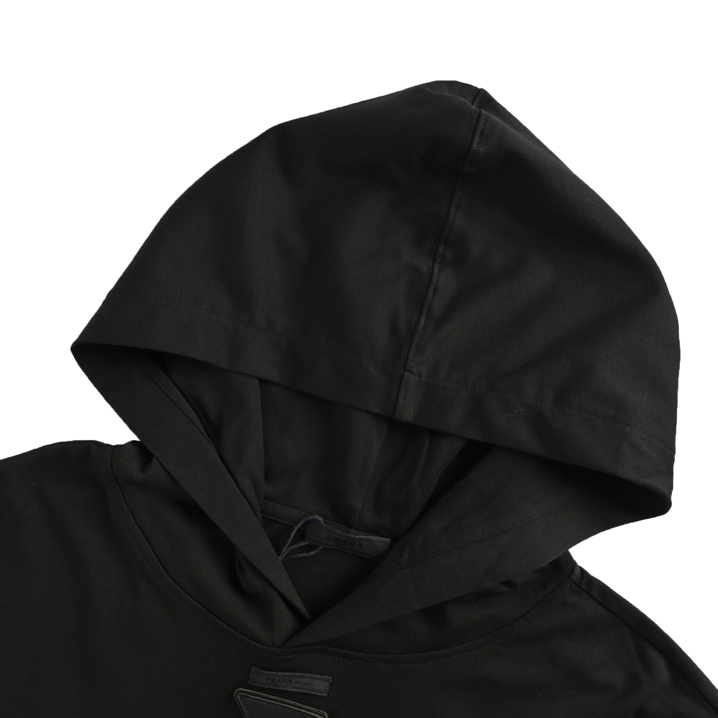 Prada/普拉达 领布标棉质宽松连帽卫衣-Chinese UA Cheap High Quatity Brand Clothes Bags handbags Sneakers wholesale wholesaler seller from China Factory suppliers Fashion Clothing Shoes best Quality Beautiful Price Prada/普拉达 领布标棉质宽松连帽卫衣