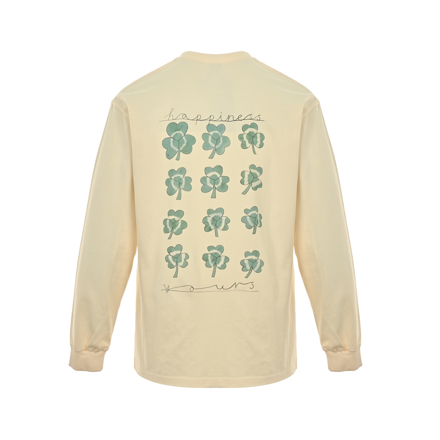 Gucci/古驰 25Fw 爱心叶片植物印花长袖T恤