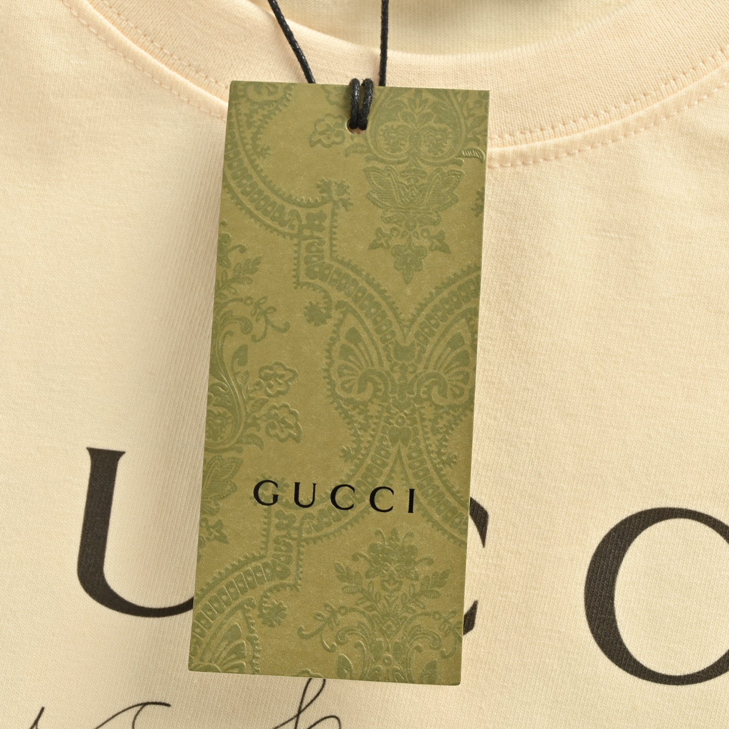 Gucci/古驰 25Fw 爱心叶片植物印花长袖T恤