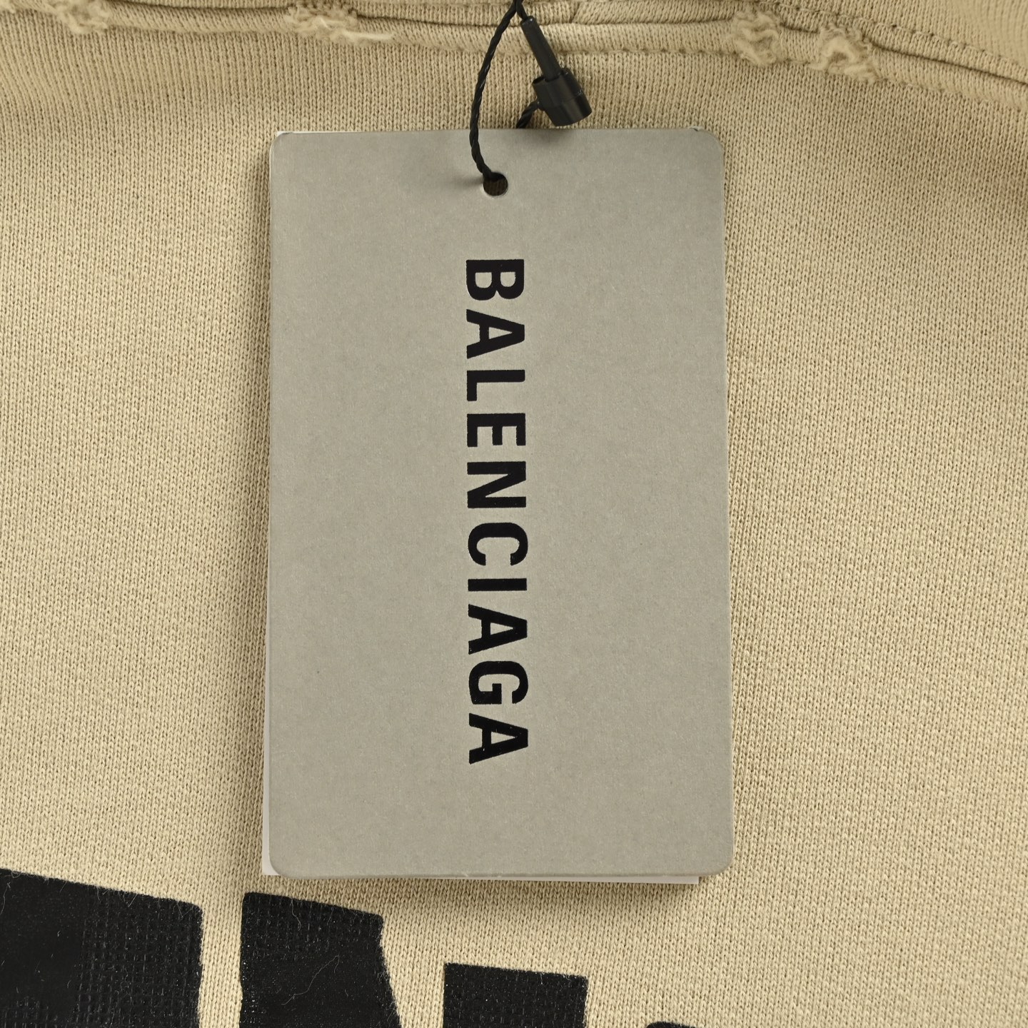 Balenciaga/巴黎世家 25Fw 美纹纸胶带连帽卫衣 巴黎世家/做破美纹纸字母连帽卫衣宽松版型 男女同款 米黄色-Chinese UA Cheap High Quatity Brand Clothes Bags handbags Sneakers wholesale wholesaler seller from China Factory suppliers Fashion Clothing Shoes best Quality Beautiful Price Balenciaga/巴黎世家 25Fw 美纹纸胶带连帽卫衣 巴黎世家/做破美纹纸字母连帽卫衣宽松版型 男女同款 米黄色