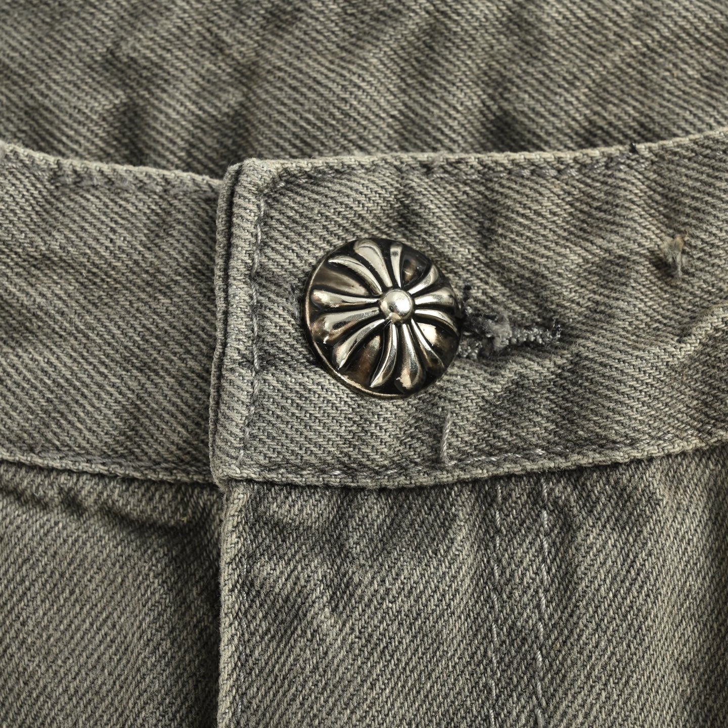 Chrome Hearts/克罗心 25Fw 紫牛喷绘涂鸦拼皮牛仔裤