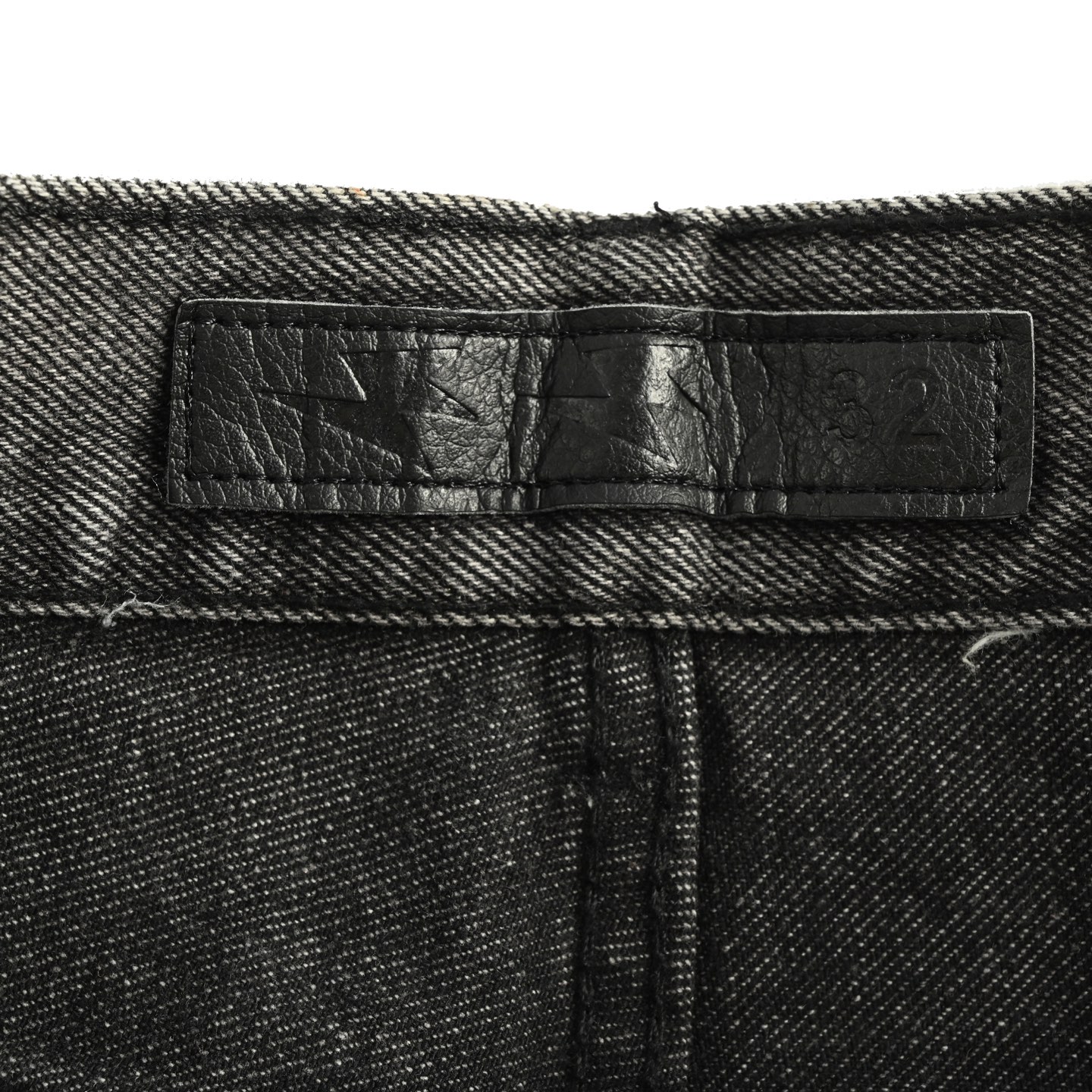 Amexnocap* 闪电牛 新款香港限定彩色拼皮满印水洗牛仔裤