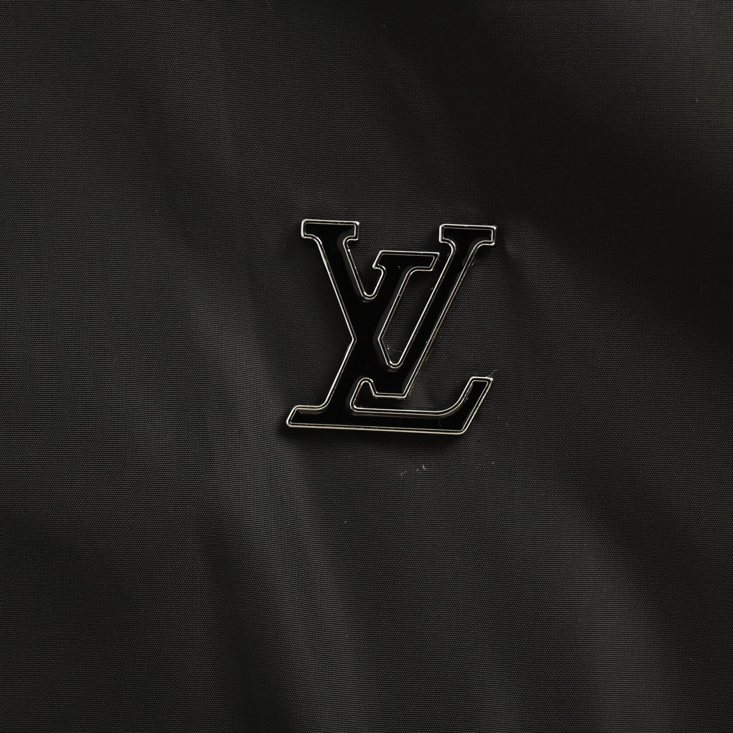 LouisVuitton/路易威登 满印拼接连帽外套黑色