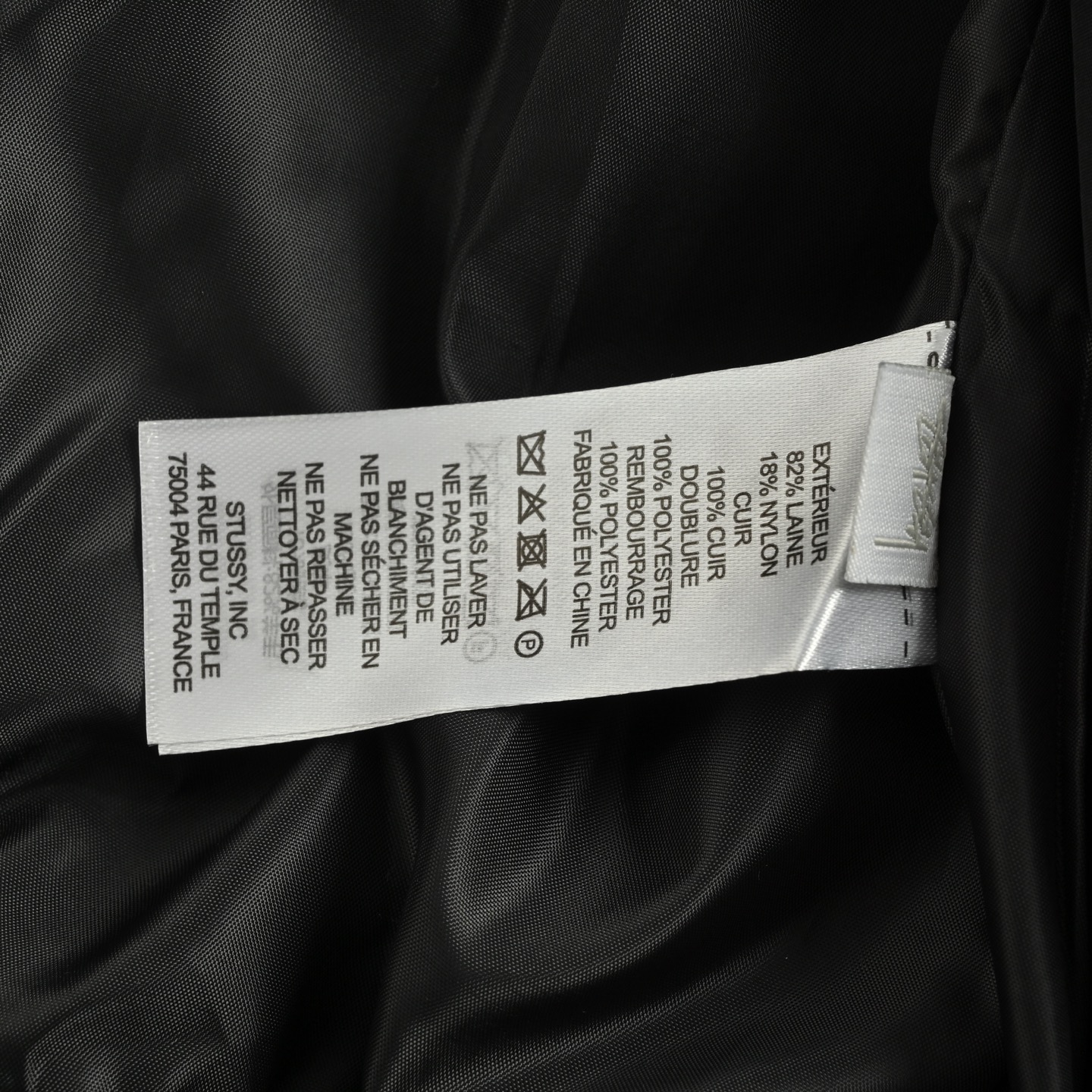 Stussy/斯图西 25Fw 后背字母印花棒球服外套
