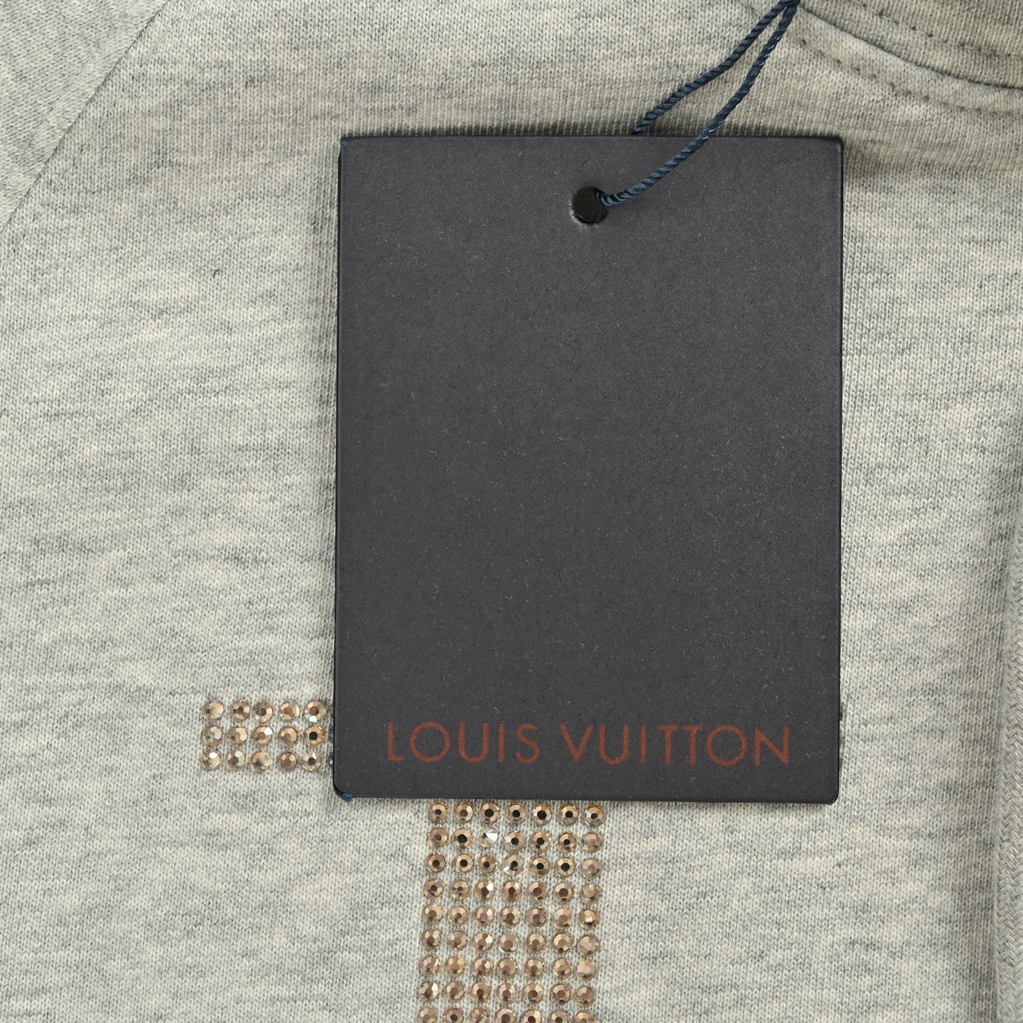 Louis Vuitton/路易威登 25Fw 烫钻字母logo连帽卫衣 Louis Vuitton/路易威登 25Fw 烫钻字母logo连帽卫衣