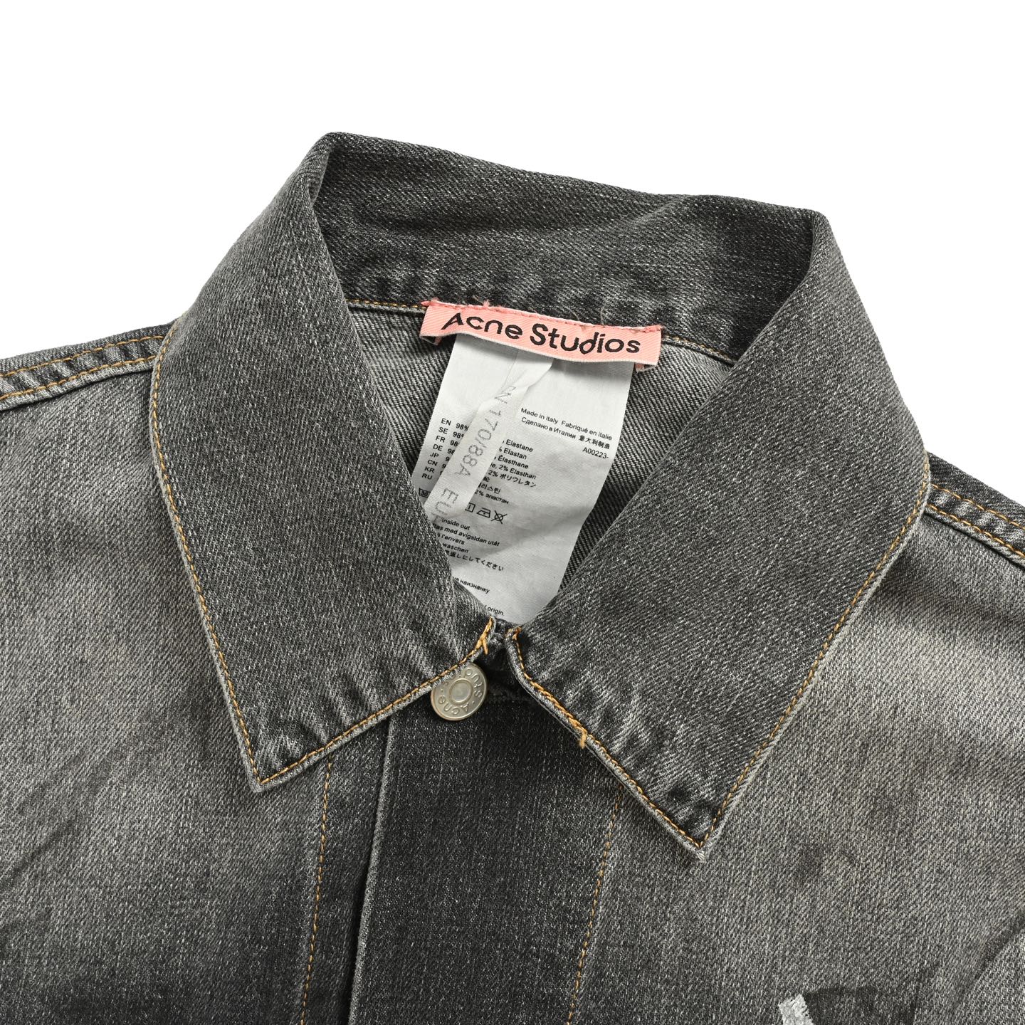 Acne Studios 25Fw 水洗泼墨牛仔外套-Chinese UA Cheap High Quatity Brand Clothes Bags handbags Sneakers wholesale wholesaler seller from China Factory suppliers Fashion Clothing Shoes best Quality Beautiful Price Acne Studios 25Fw 水洗泼墨牛仔外套