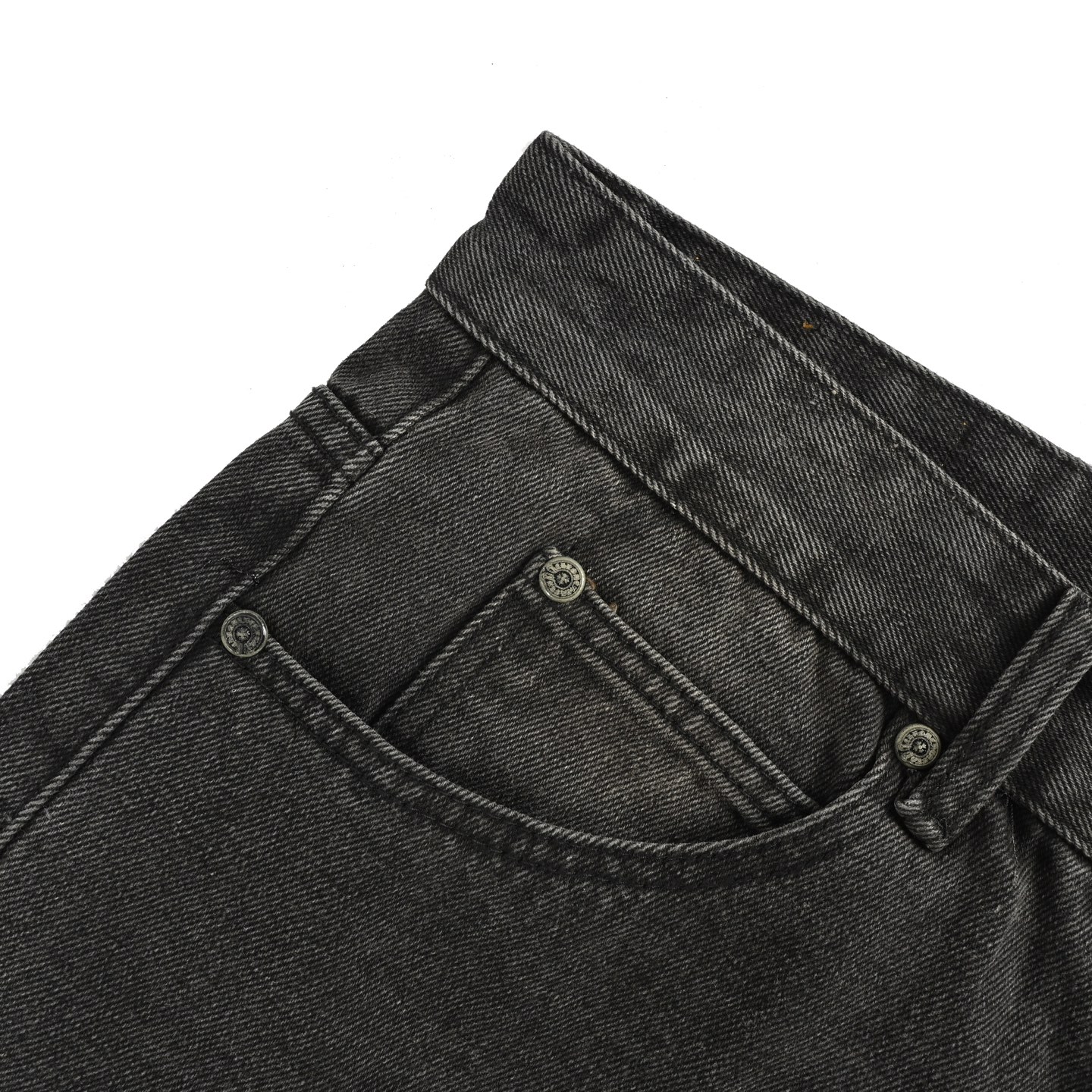 Chrome Hearts/克罗心 粉皮十字架贴皮牛仔裤