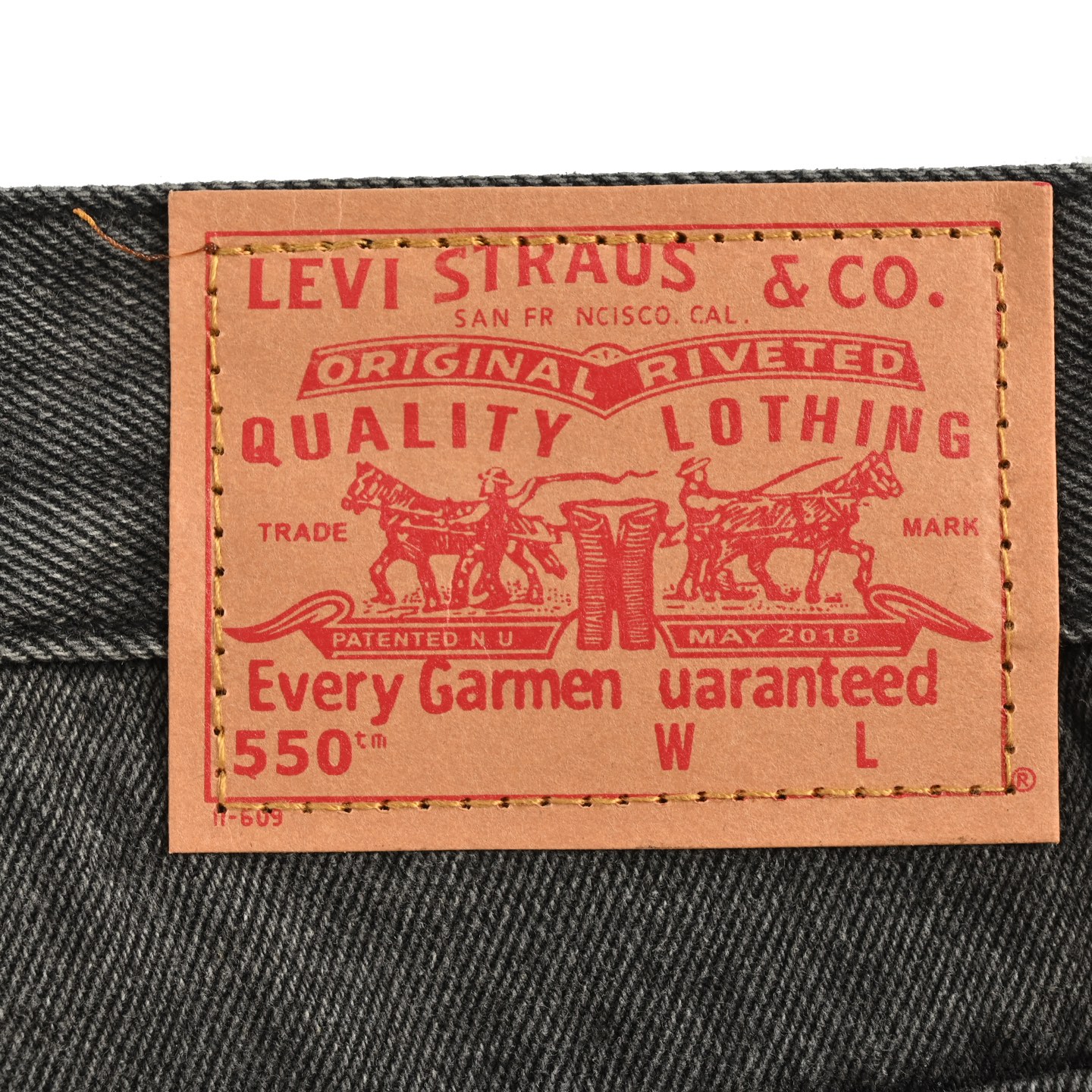 Chrome Hearts/克罗心 粉皮十字架贴皮牛仔裤