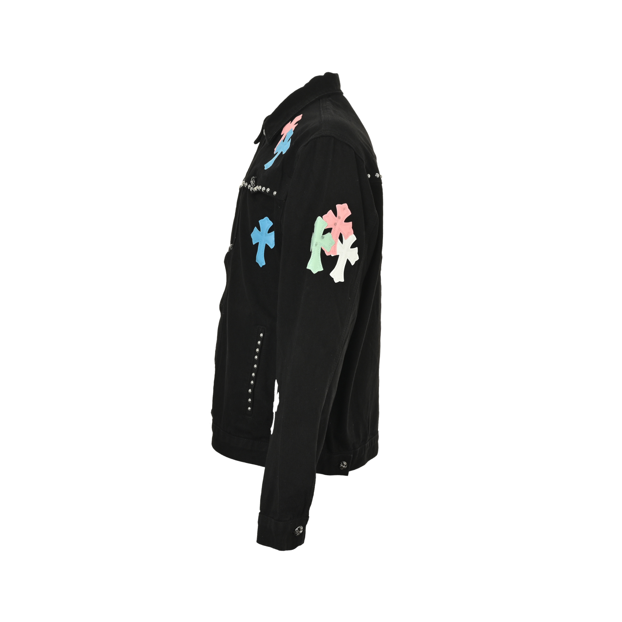 Chrome Hearts/克罗心 彩色十字架铆钉牛仔外套