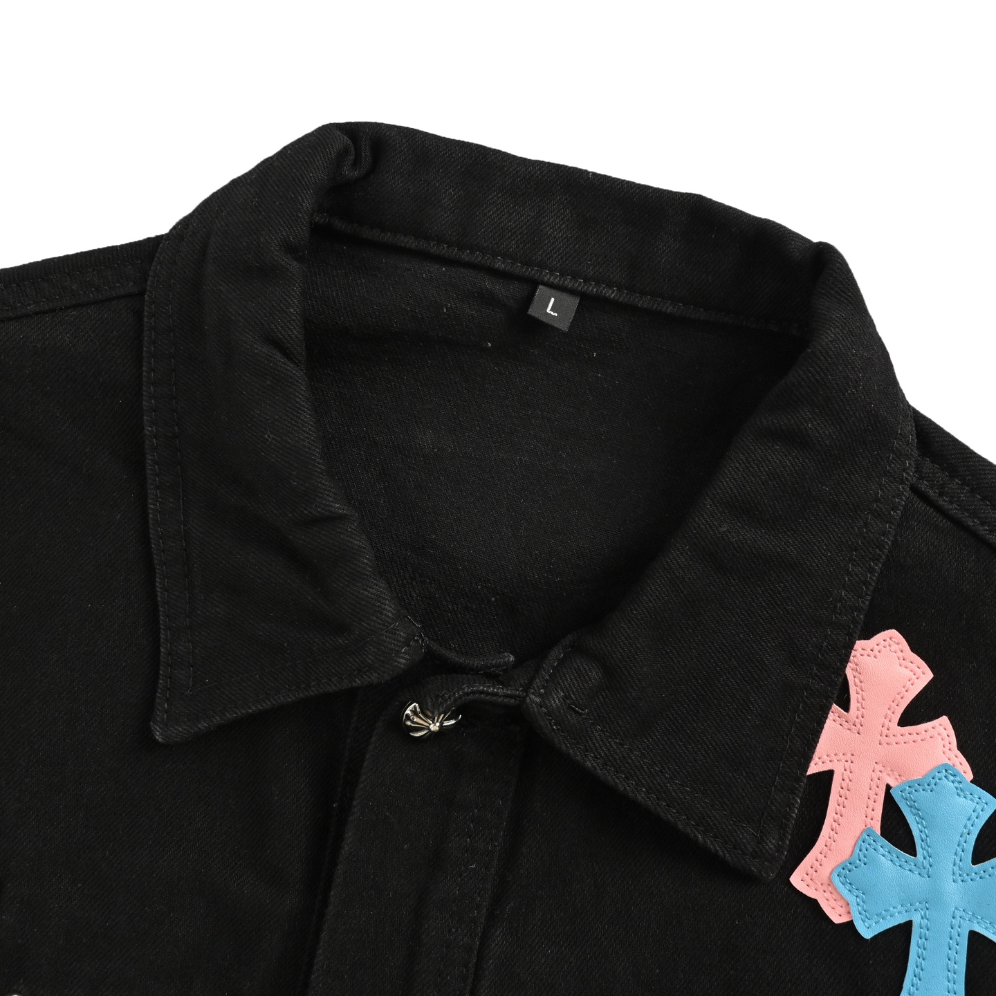 Chrome Hearts/克罗心 彩色十字架铆钉牛仔外套