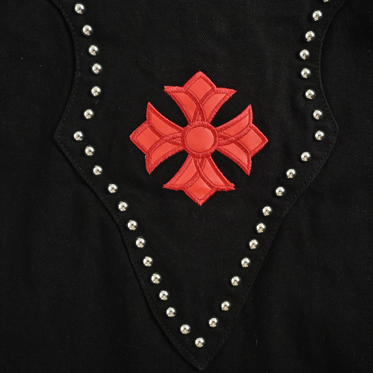 Chrome Hearts/克罗心 彩色十字架铆钉牛仔外套