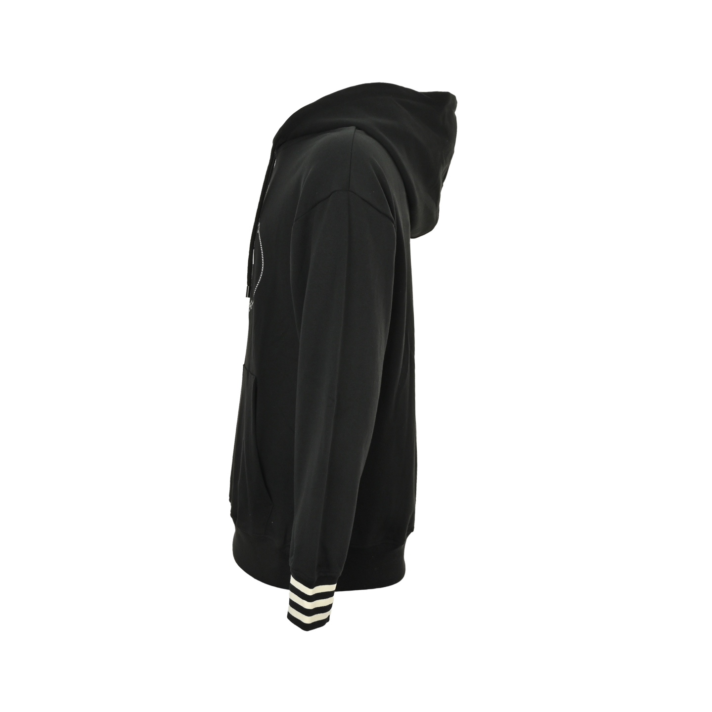 Prada/普拉达 25Fw 徽标刺绣袖口条纹连帽卫衣黑色 杏色-Chinese UA Cheap High Quatity Brand Clothes Bags handbags Sneakers wholesale wholesaler seller from China Factory suppliers Fashion Clothing Shoes best Quality Beautiful Price Prada/普拉达 25Fw 徽标刺绣袖口条纹连帽卫衣黑色 杏色