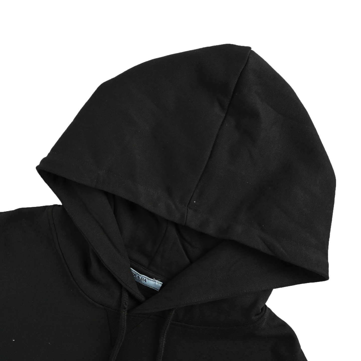 Prada/普拉达 25Fw 徽标刺绣袖口条纹连帽卫衣黑色 杏色-Chinese UA Cheap High Quatity Brand Clothes Bags handbags Sneakers wholesale wholesaler seller from China Factory suppliers Fashion Clothing Shoes best Quality Beautiful Price Prada/普拉达 25Fw 徽标刺绣袖口条纹连帽卫衣黑色 杏色