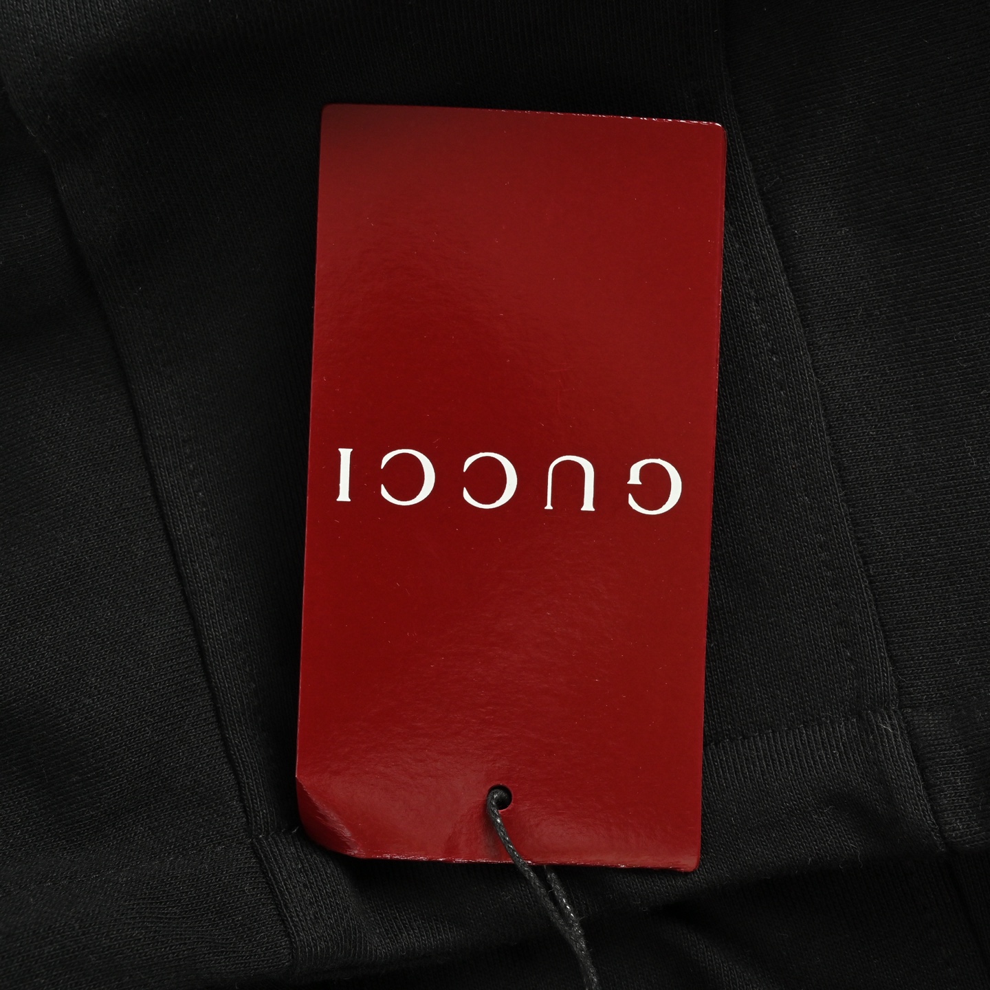 Gucci/古驰 25Fw 签名字母logo刺绣连帽卫衣杏色 黑色