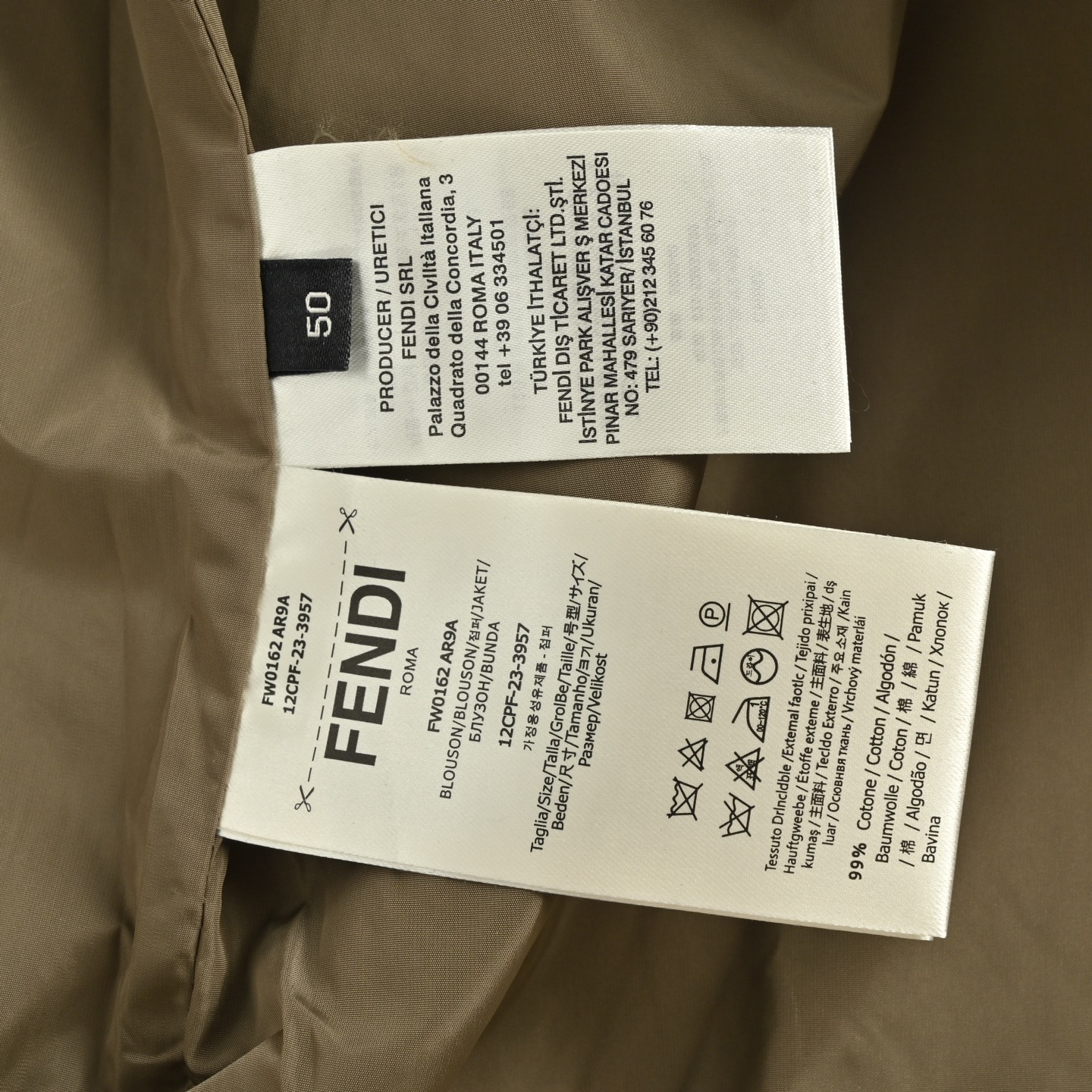 Fendi/芬迪 满印提花夹克外套