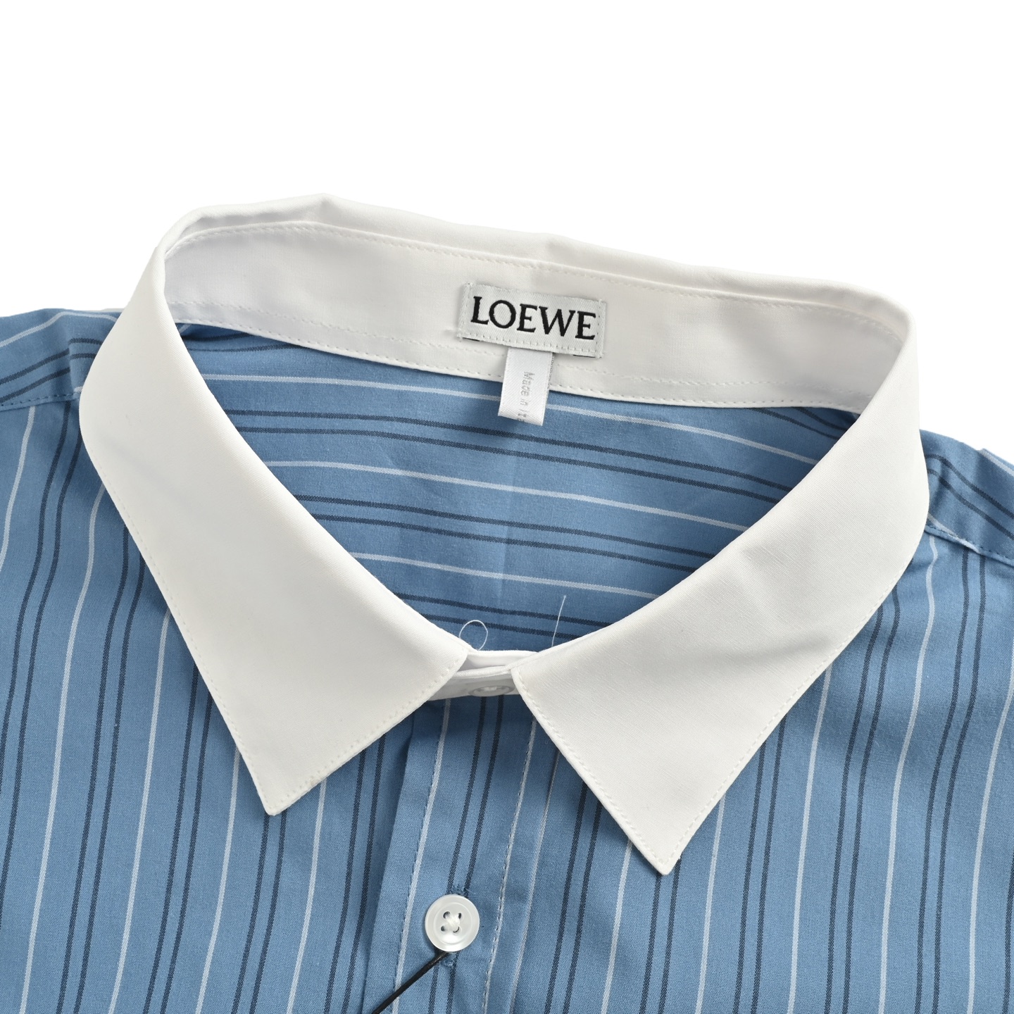 Loewe/罗意威 白领条纹单排尖领长袖衬衫-Chinese UA Cheap High Quatity Brand Clothes Bags handbags Sneakers wholesale wholesaler seller from China Factory suppliers Fashion Clothing Shoes best Quality Beautiful Price Loewe/罗意威 白领条纹单排尖领长袖衬衫