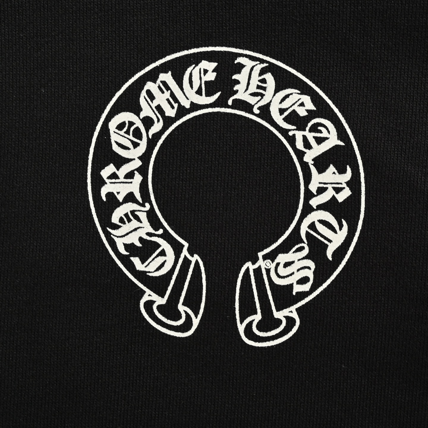 Chrome hearts/克罗心 马蹄梵文印花长袖 黑色/白色