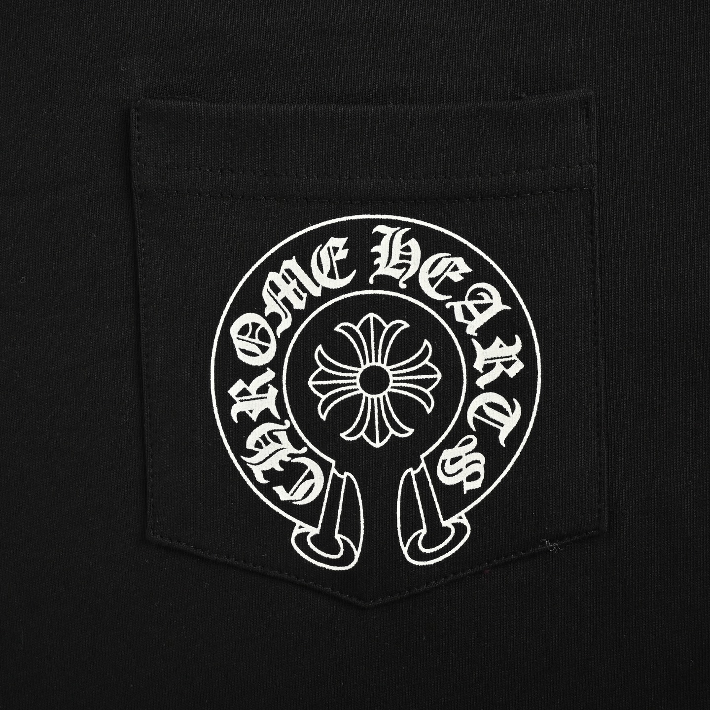 Chrome hearts/克罗心 马蹄梵文印花长袖 黑色/白色