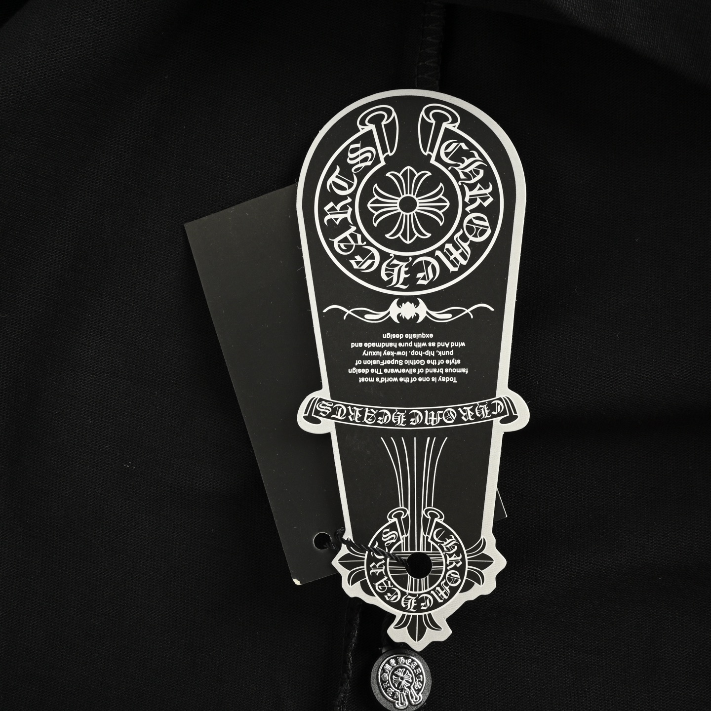 Chrome hearts/克罗心 马蹄梵文印花长袖 黑色/白色