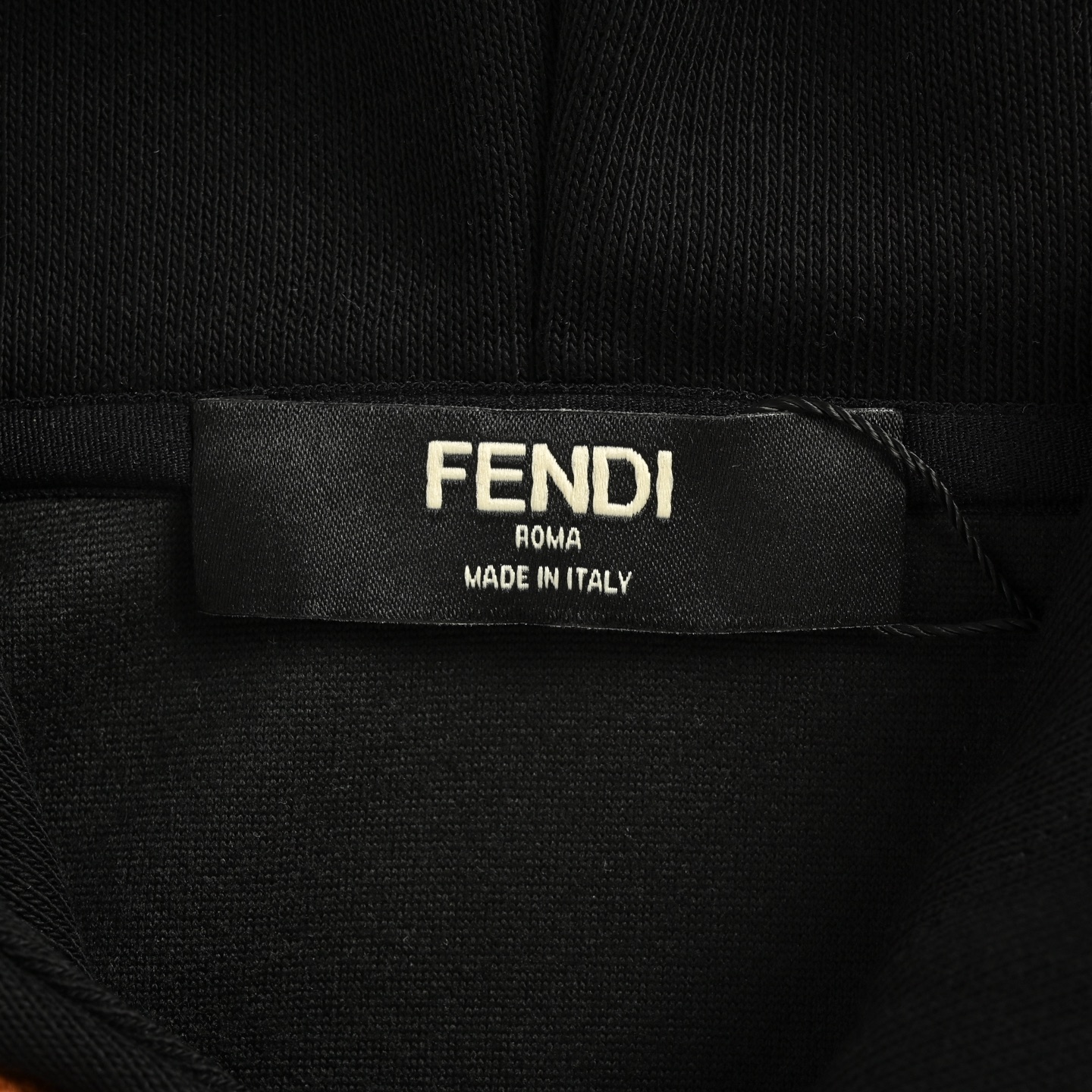 Fendi/芬迪 25Fw FF毛巾字母口袋连帽卫衣