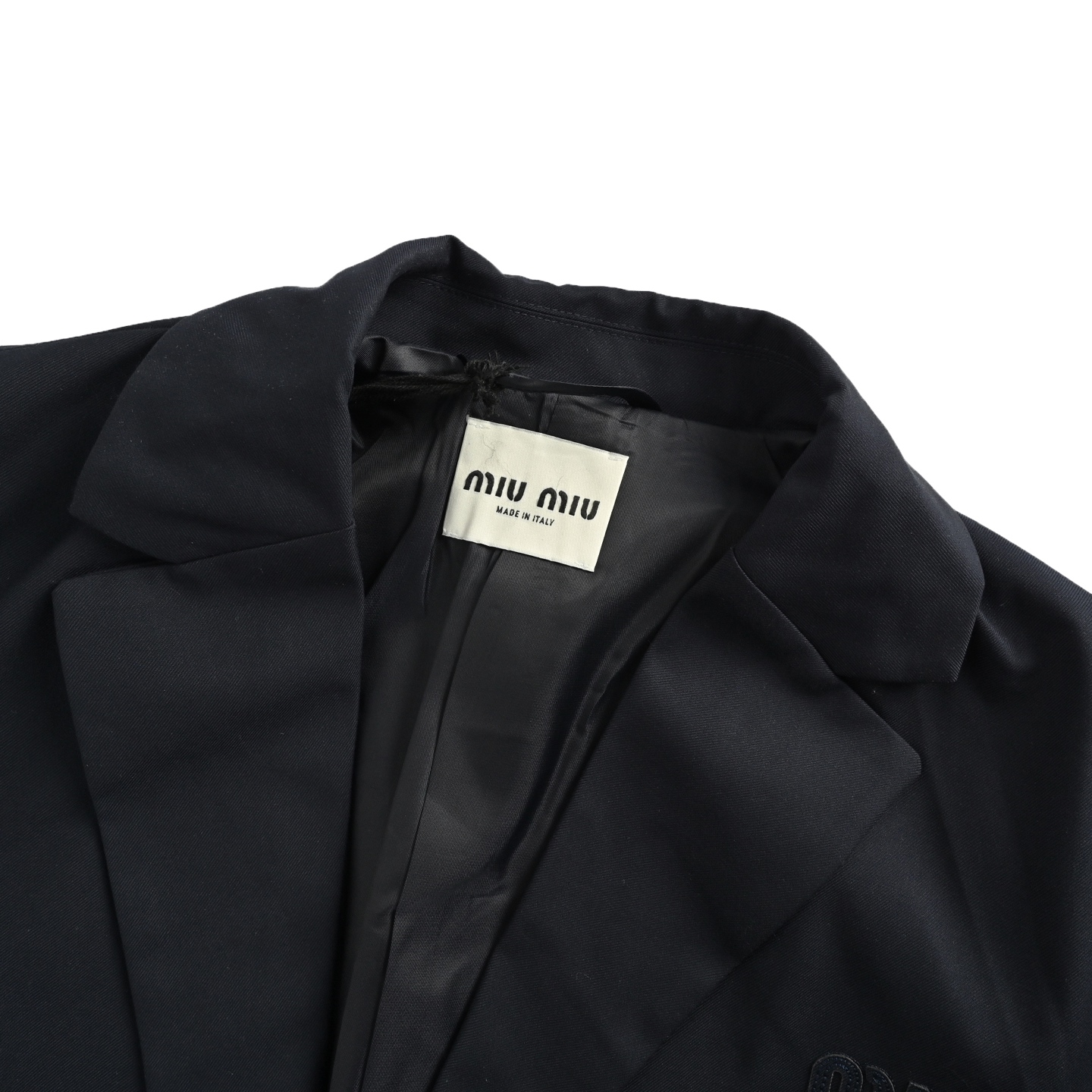 Miu Miu/缪缪 25Fw 格纹拼袖羊毛西服外套