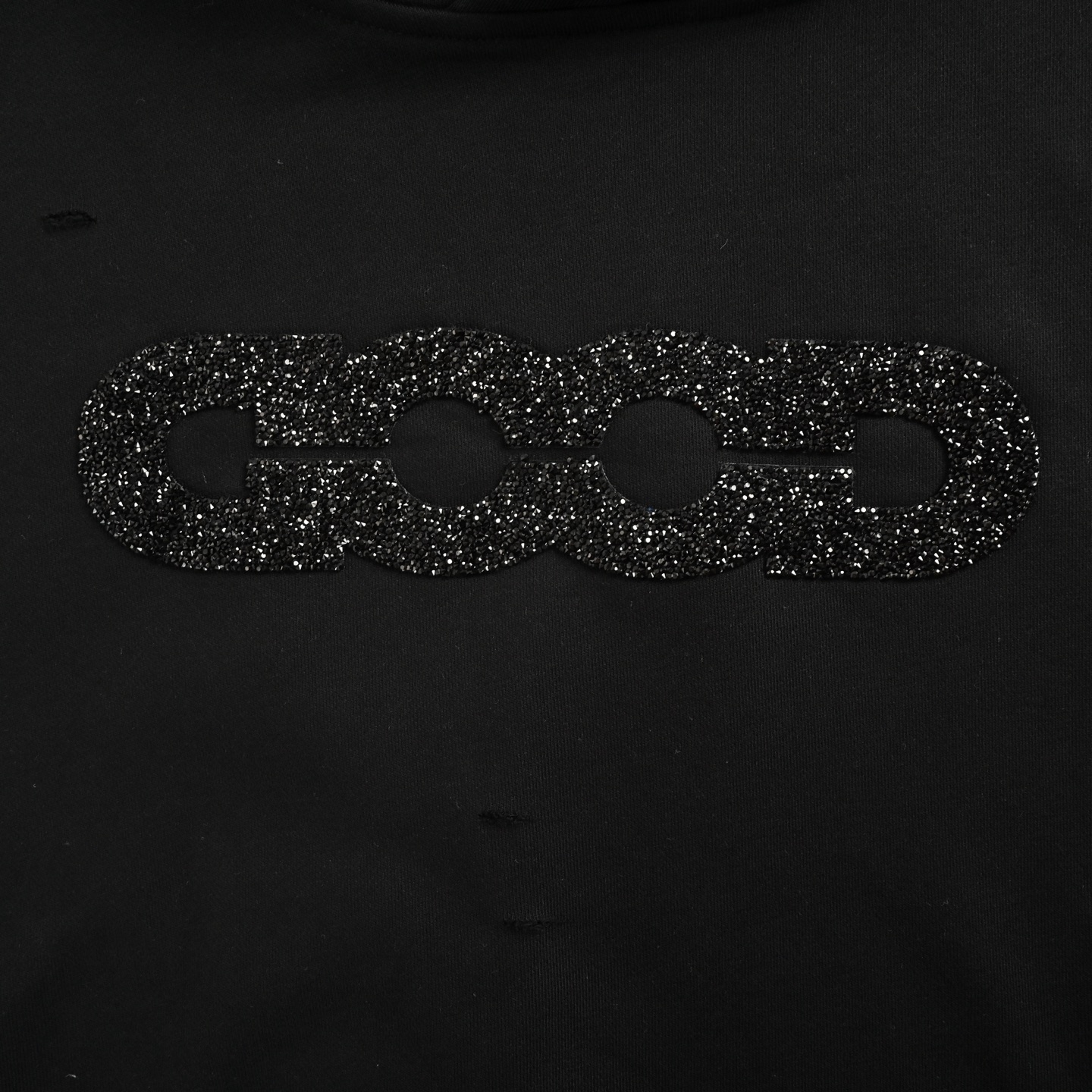 GOOD BRAND 25ss 烫钻字母logo连帽卫衣白色 黑色 粉色