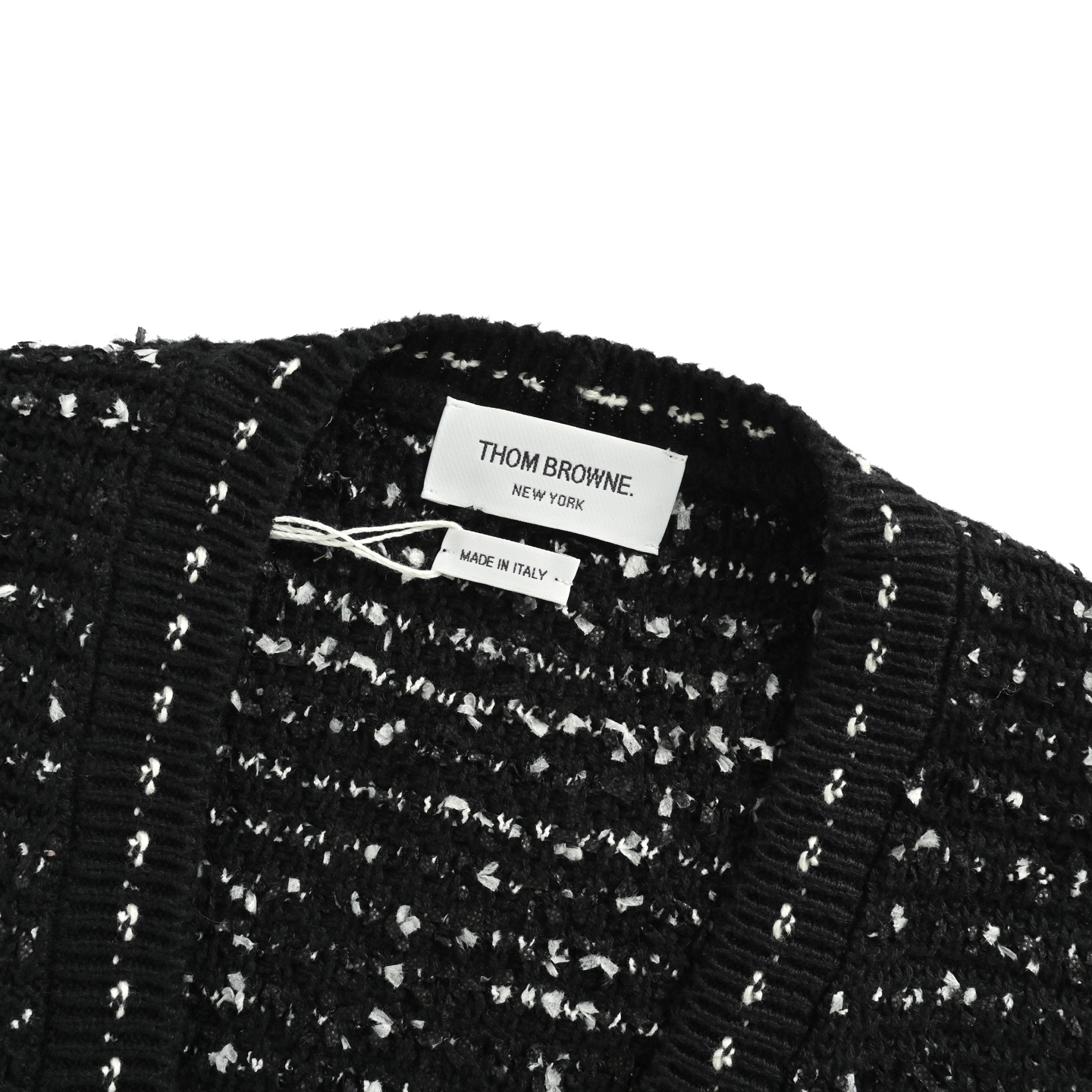 Thom Browne/汤姆布朗 25Fw 小香风粗花呢针织毛衣开衫-Chinese UA Cheap High Quatity Brand Clothes Bags handbags Sneakers wholesale wholesaler seller from China Factory suppliers Fashion Clothing Shoes best Quality Beautiful Price Thom Browne/汤姆布朗 25Fw 小香风粗花呢针织毛衣开衫