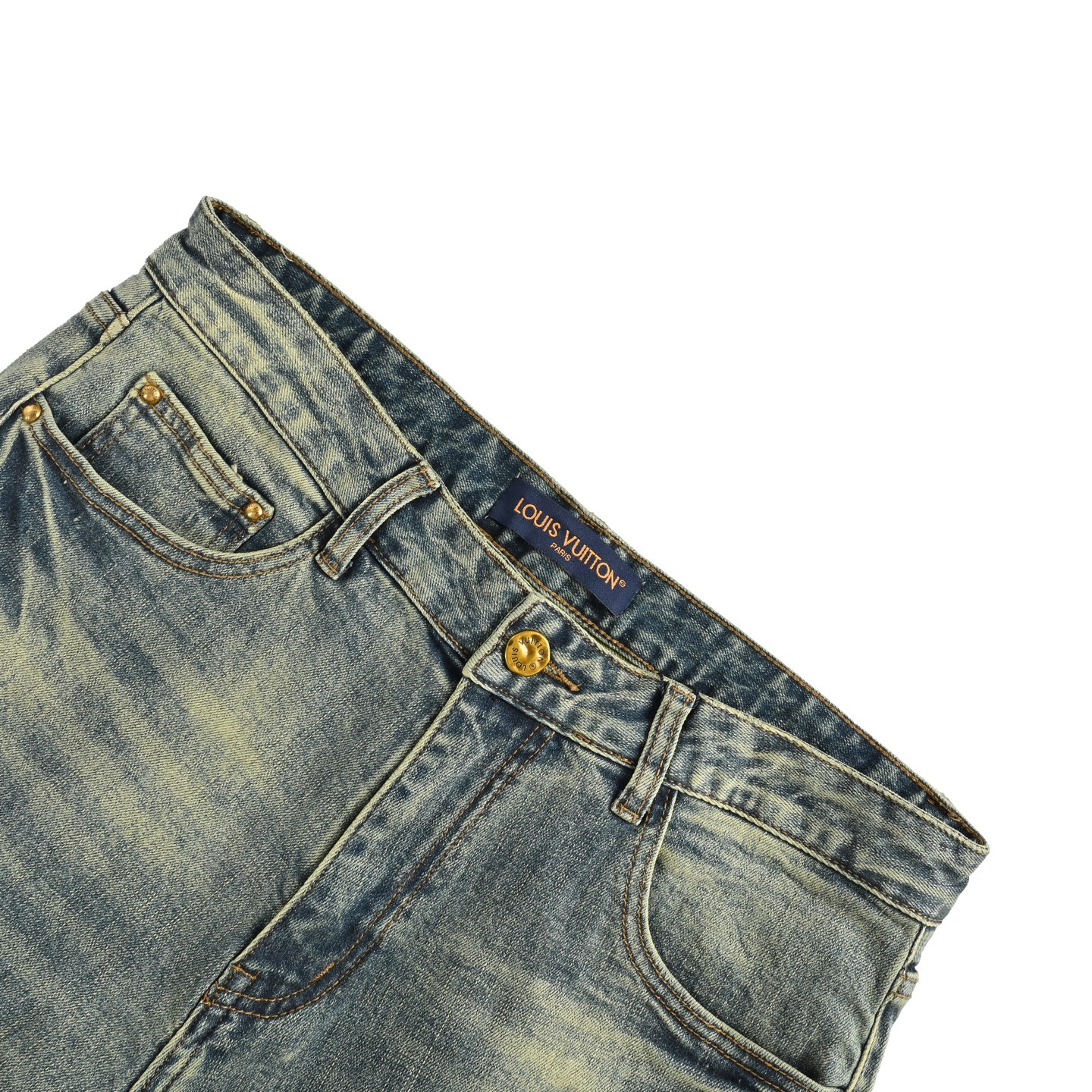 LouisVuitton/路易威登 25ss 后袋LVlogo海草牛仔裤-Chinese UA Cheap High Quatity Brand Clothes Bags handbags Sneakers wholesale wholesaler seller from China Factory suppliers Fashion Clothing Shoes best Quality Beautiful Price LouisVuitton/路易威登 25ss 后袋LVlogo海草牛仔裤