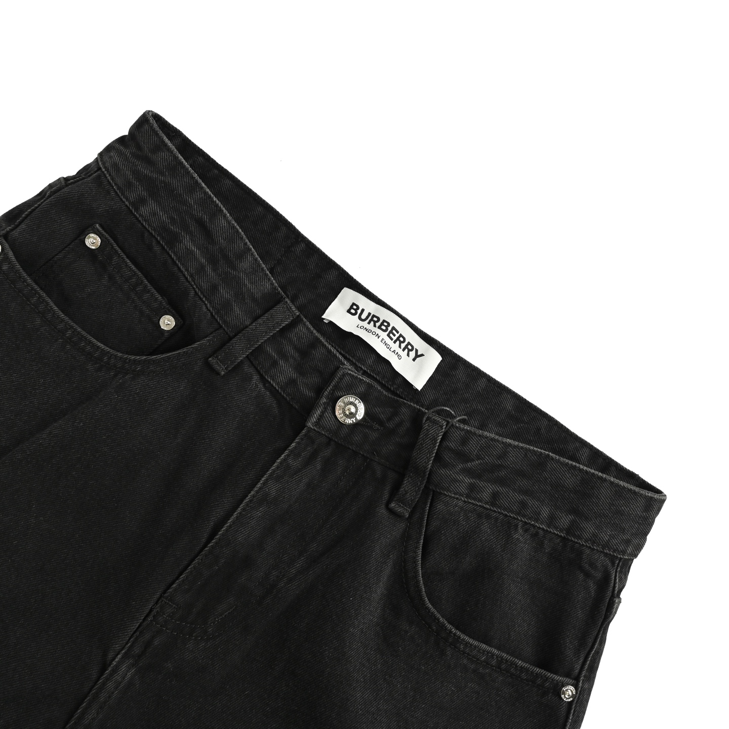 Burberry/巴宝莉 25ss 后袋格纹战马牛仔裤