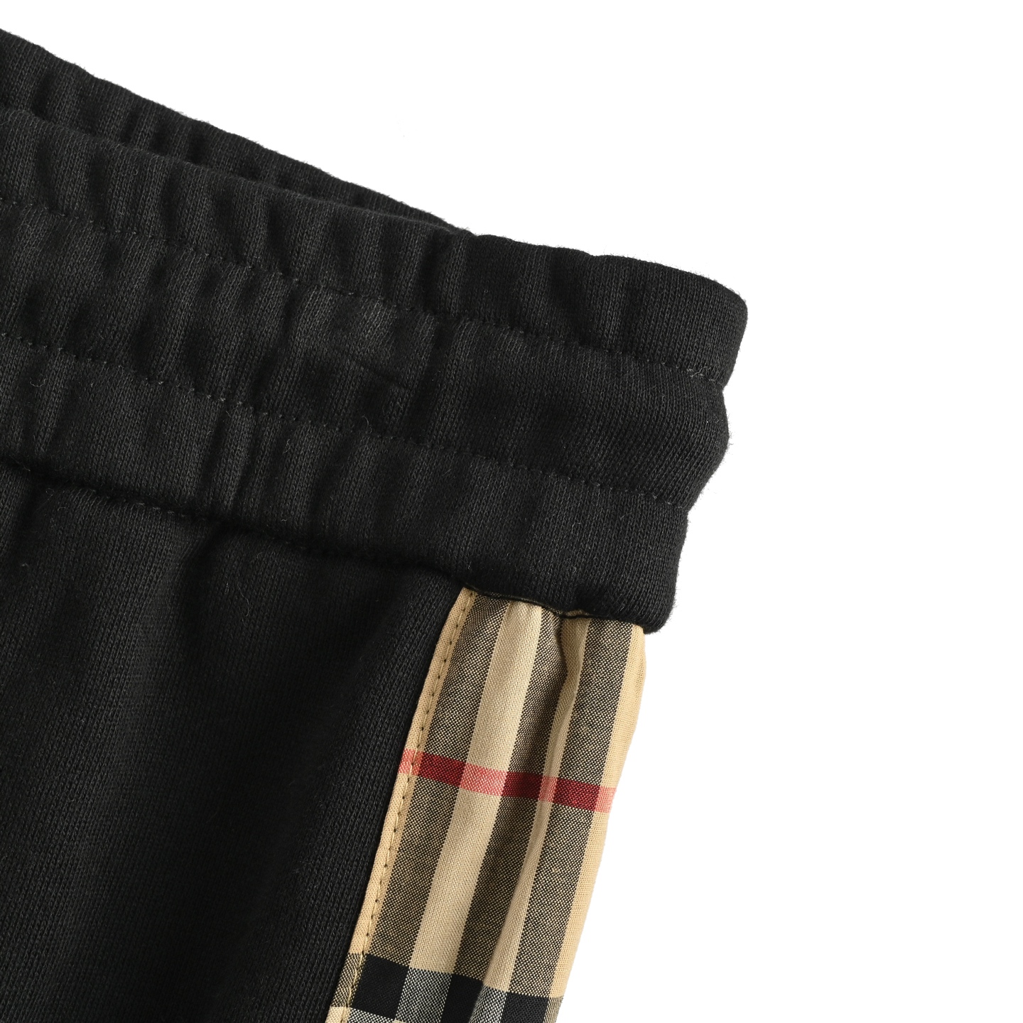 Burberry/巴宝莉 侧边压胶logo字母格纹长裤 黑色 灰色-Chinese UA Cheap High Quatity Brand Clothes Bags handbags Sneakers wholesale wholesaler seller from China Factory suppliers Fashion Clothing Shoes best Quality Beautiful Price Burberry/巴宝莉 侧边压胶logo字母格纹长裤 黑色 灰色