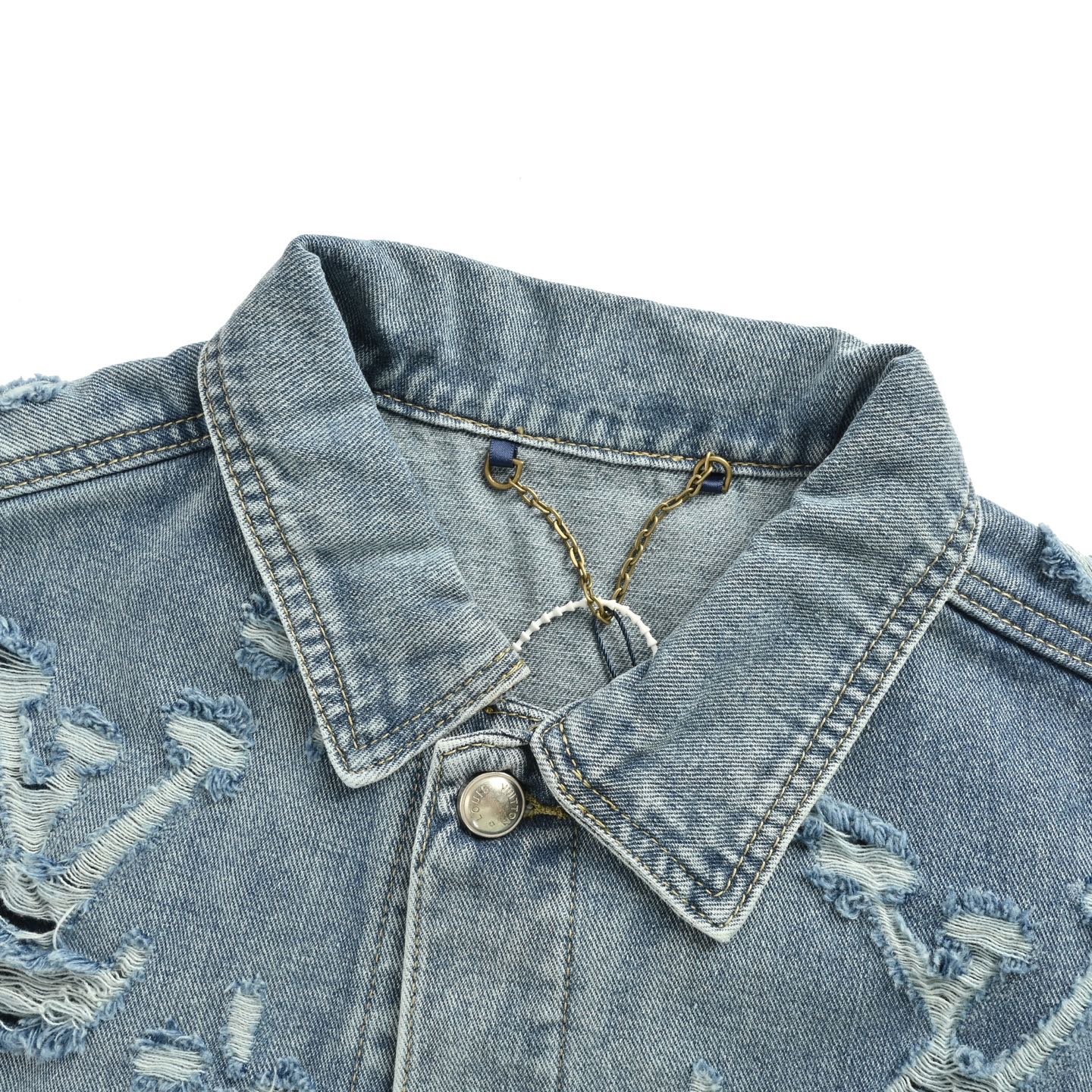 Louis Vuitton/路易威登 24Fw 破洞老花套装牛仔外套-Chinese UA Cheap High Quatity Brand Clothes Bags handbags Sneakers wholesale wholesaler seller from China Factory suppliers Fashion Clothing Shoes best Quality Beautiful Price Louis Vuitton/路易威登 24Fw 破洞老花套装牛仔外套