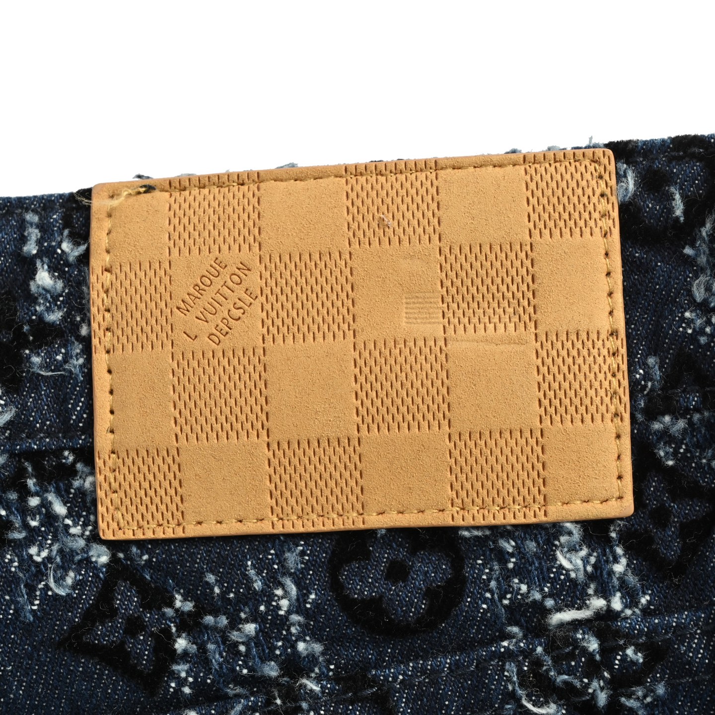 Louis Vuitton/路易威登 流苏植绒满印钩花logo牛仔裤-Chinese UA Cheap High Quatity Brand Clothes Bags handbags Sneakers wholesale wholesaler seller from China Factory suppliers Fashion Clothing Shoes best Quality Beautiful Price Louis Vuitton/路易威登 流苏植绒满印钩花logo牛仔裤