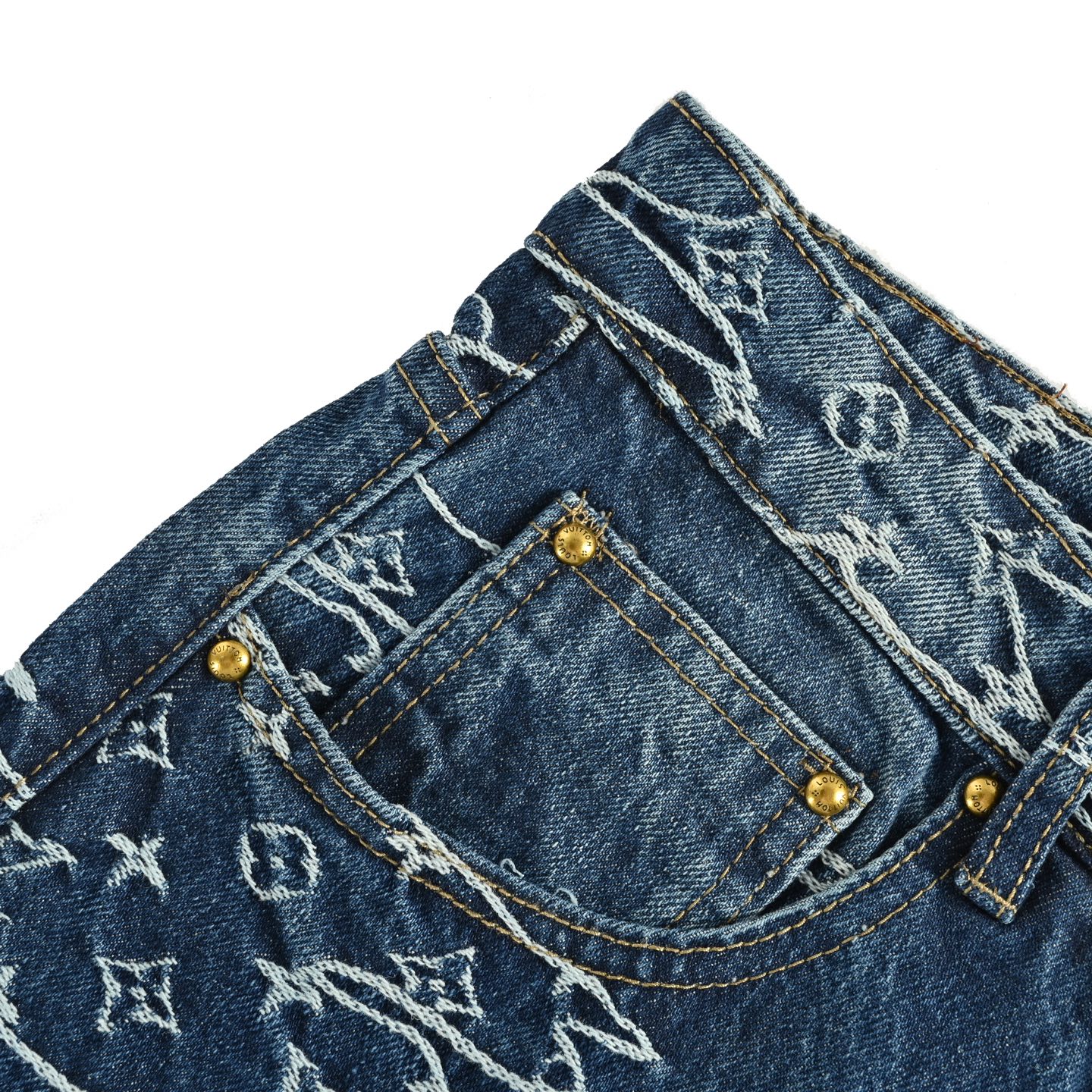 Louis Vuitton/路易威登 Nigo联名老花重工提花牛仔裤-Chinese UA Cheap High Quatity Brand Clothes Bags handbags Sneakers wholesale wholesaler seller from China Factory suppliers Fashion Clothing Shoes best Quality Beautiful Price Louis Vuitton/路易威登 Nigo联名老花重工提花牛仔裤