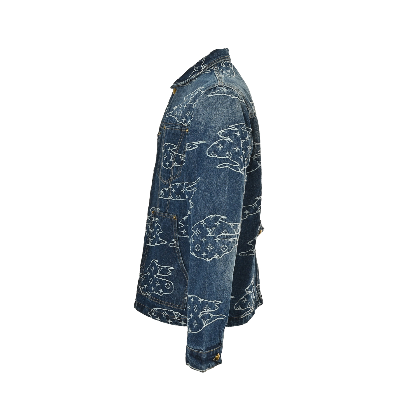 Louis Vuitton/路易威登 Nigo联名老花重工提花牛仔夹克外套-Chinese UA Cheap High Quatity Brand Clothes Bags handbags Sneakers wholesale wholesaler seller from China Factory suppliers Fashion Clothing Shoes best Quality Beautiful Price Louis Vuitton/路易威登 Nigo联名老花重工提花牛仔夹克外套