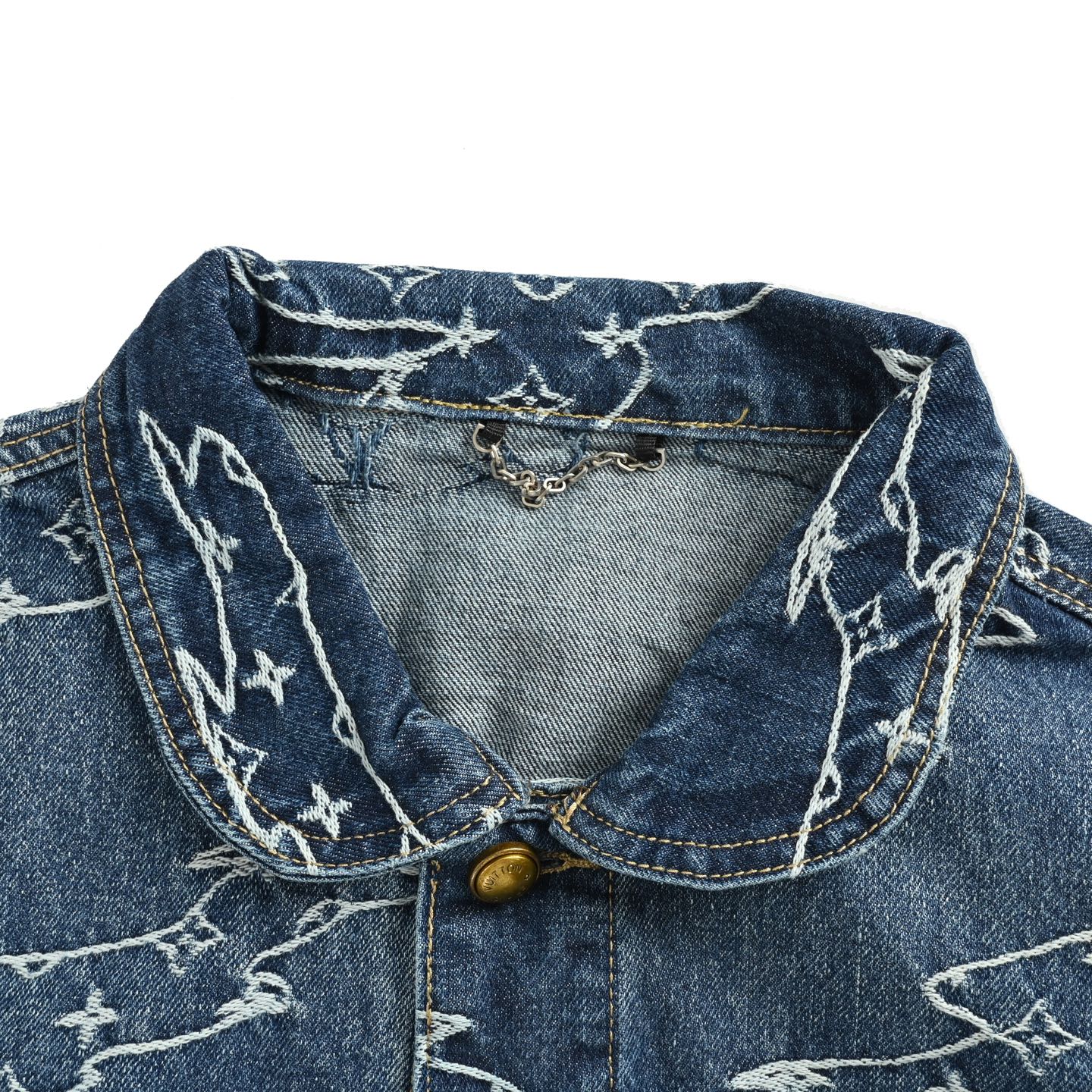 Louis Vuitton/路易威登 Nigo联名老花重工提花牛仔夹克外套-Chinese UA Cheap High Quatity Brand Clothes Bags handbags Sneakers wholesale wholesaler seller from China Factory suppliers Fashion Clothing Shoes best Quality Beautiful Price Louis Vuitton/路易威登 Nigo联名老花重工提花牛仔夹克外套